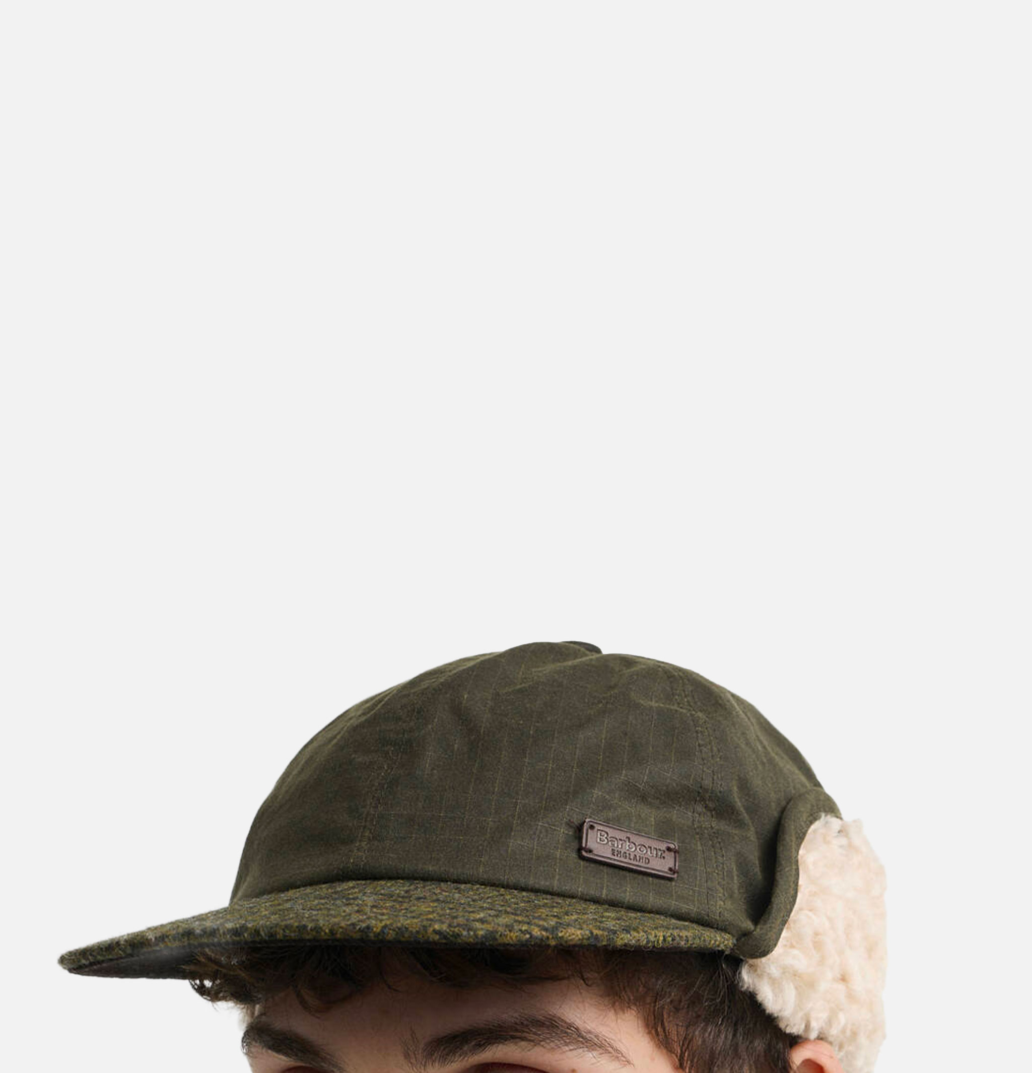 Barbour x Norbit Waxed Carpenter Archive Olive Cap