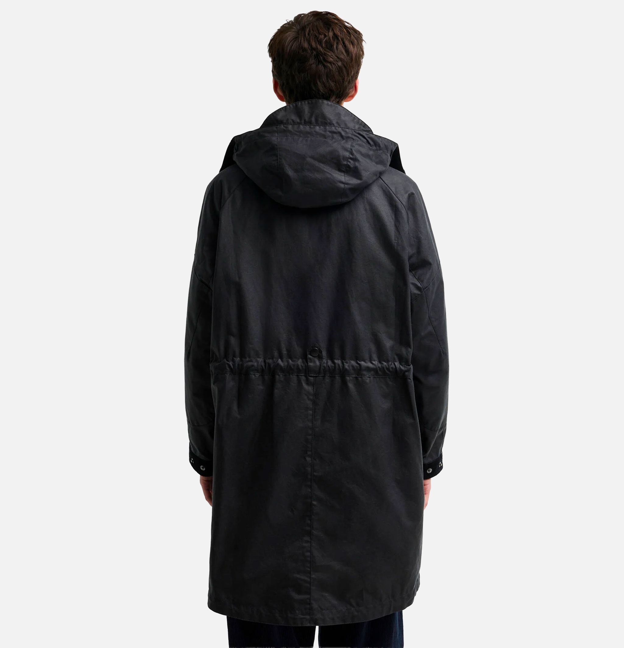 Veste Longue Wax Barbour x Norbit Navy