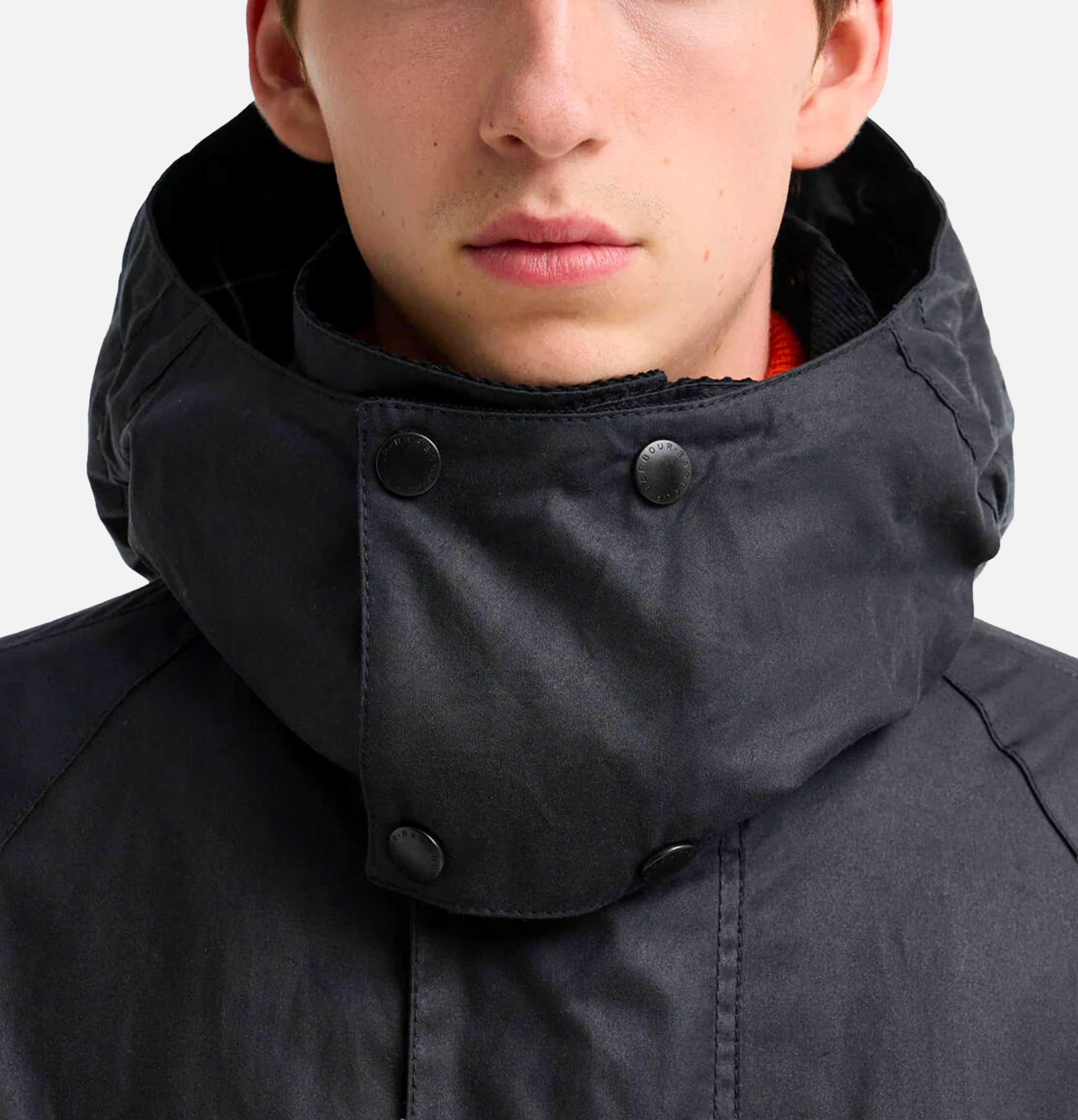 Veste Longue Wax Barbour x Norbit Navy