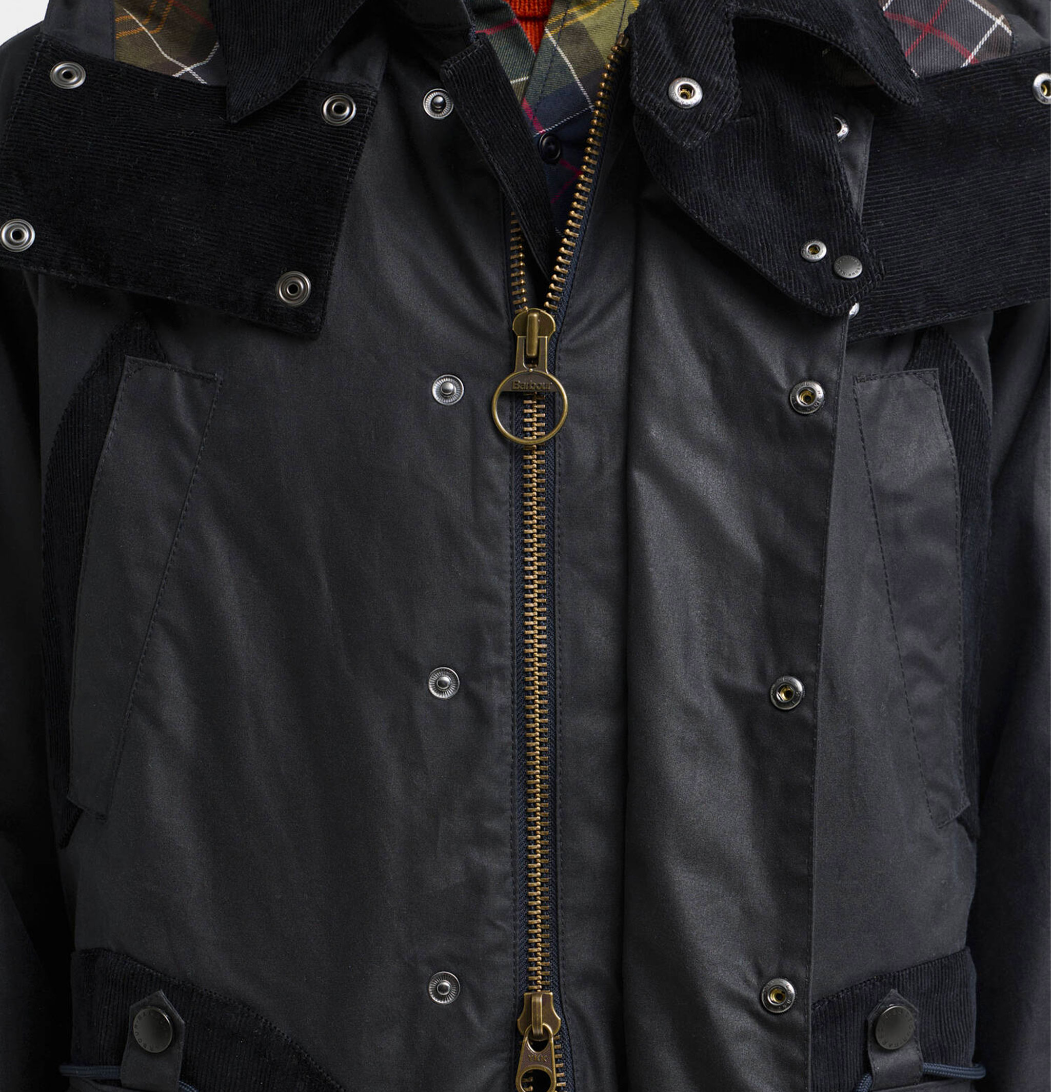 Veste Longue Wax Barbour x Norbit Navy