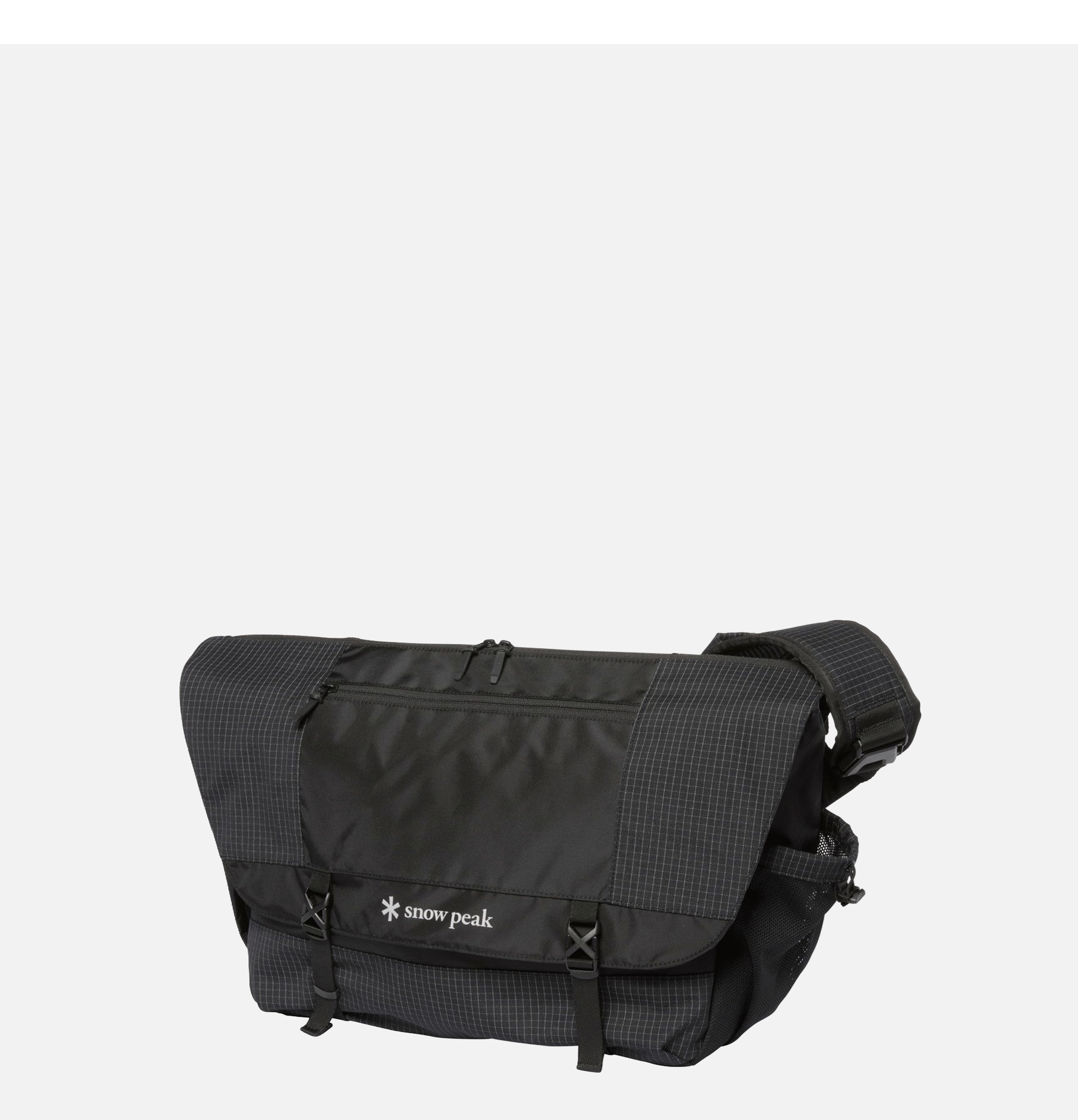 Snow Peak Grid Messenger Bag Black
