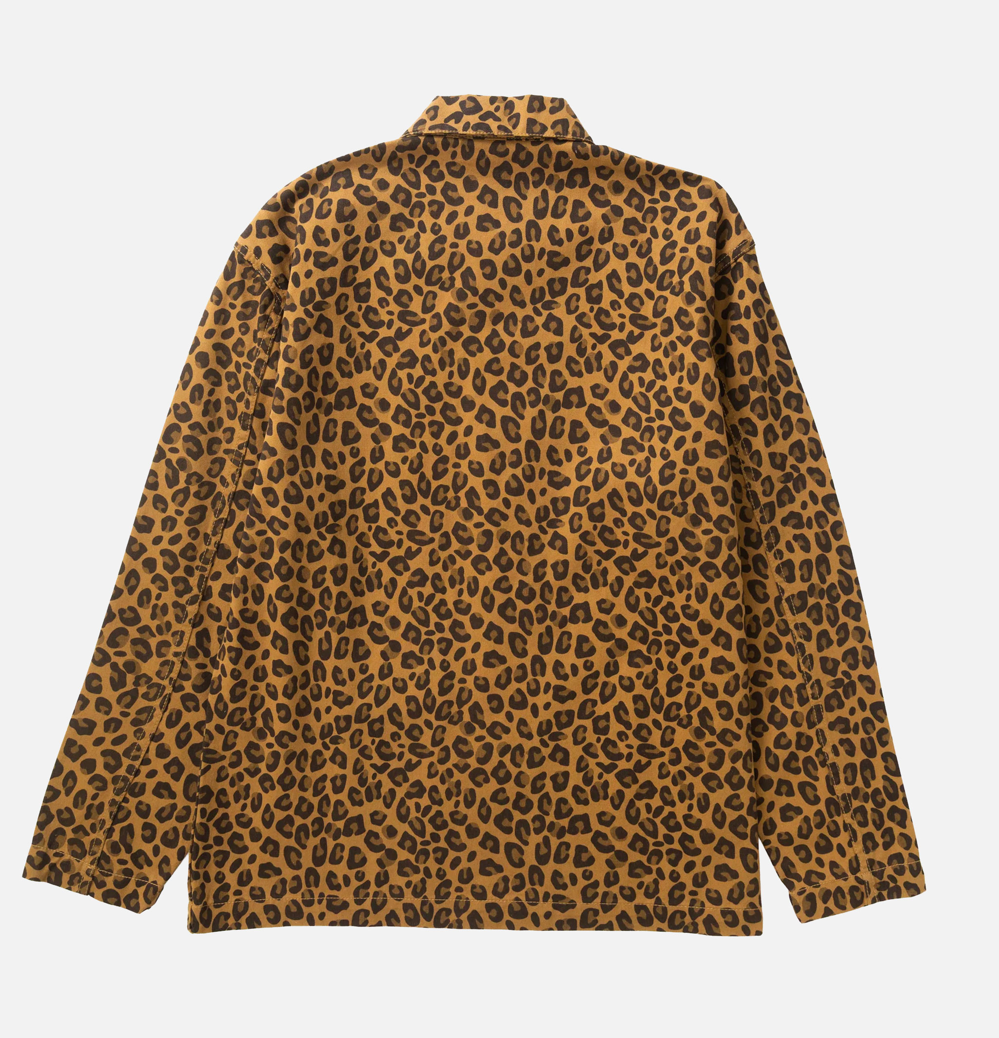 Service Works Easy Chef Patterned Shirt in Brown Leopard
