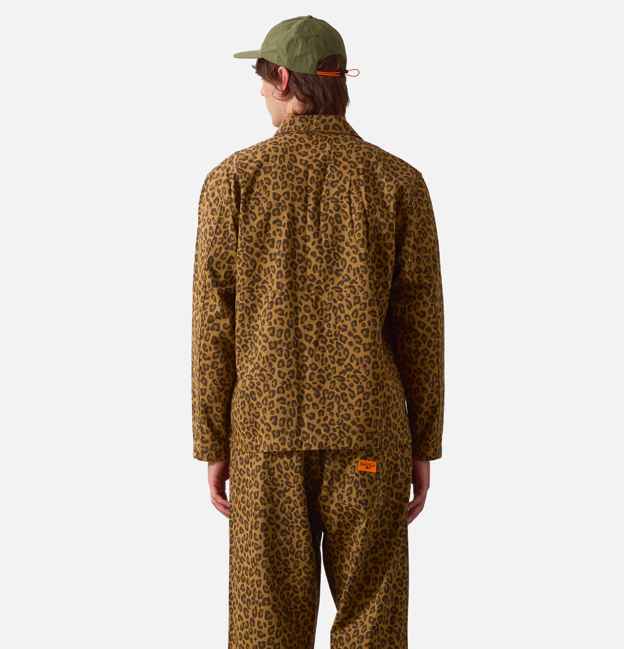 Service Works Chemise Patterned Easy Chef Marron Leopard