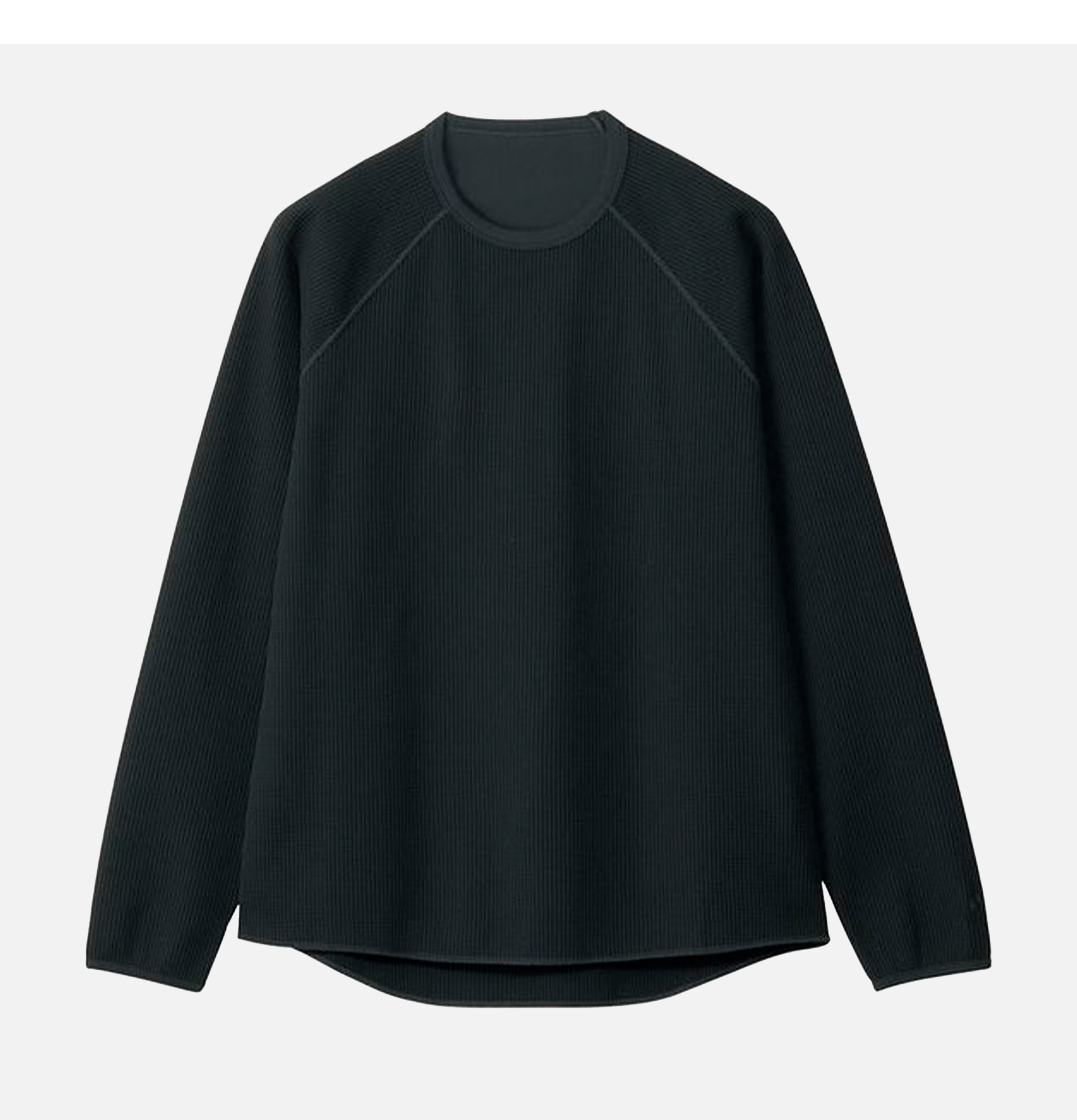 Goldwin T-shirt L/S Waffle Light Noir