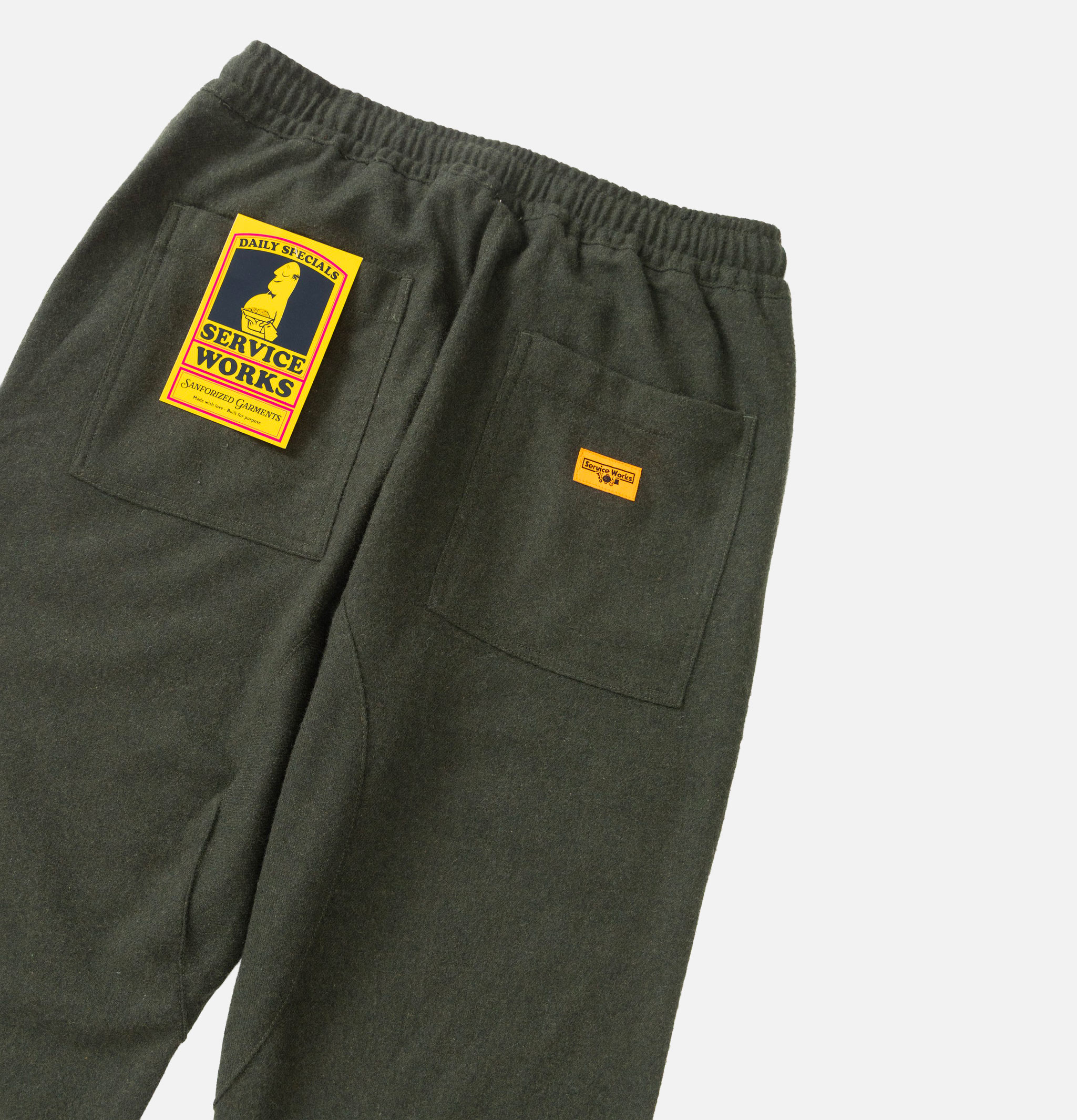 Pantalon Service Works Flannel Chef Vert Foret