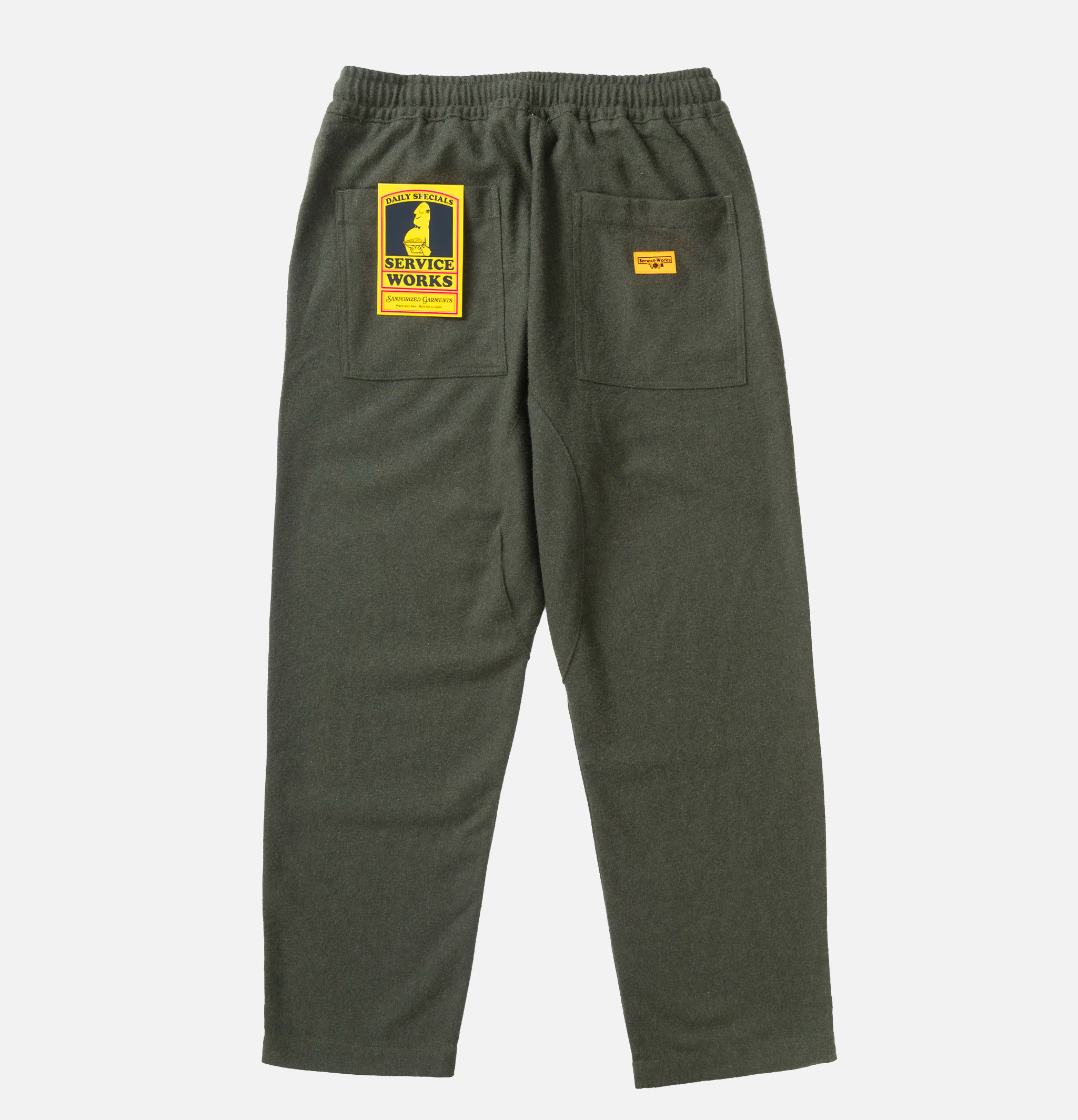 Pantalon Service Works Flannel Chef Vert Foret