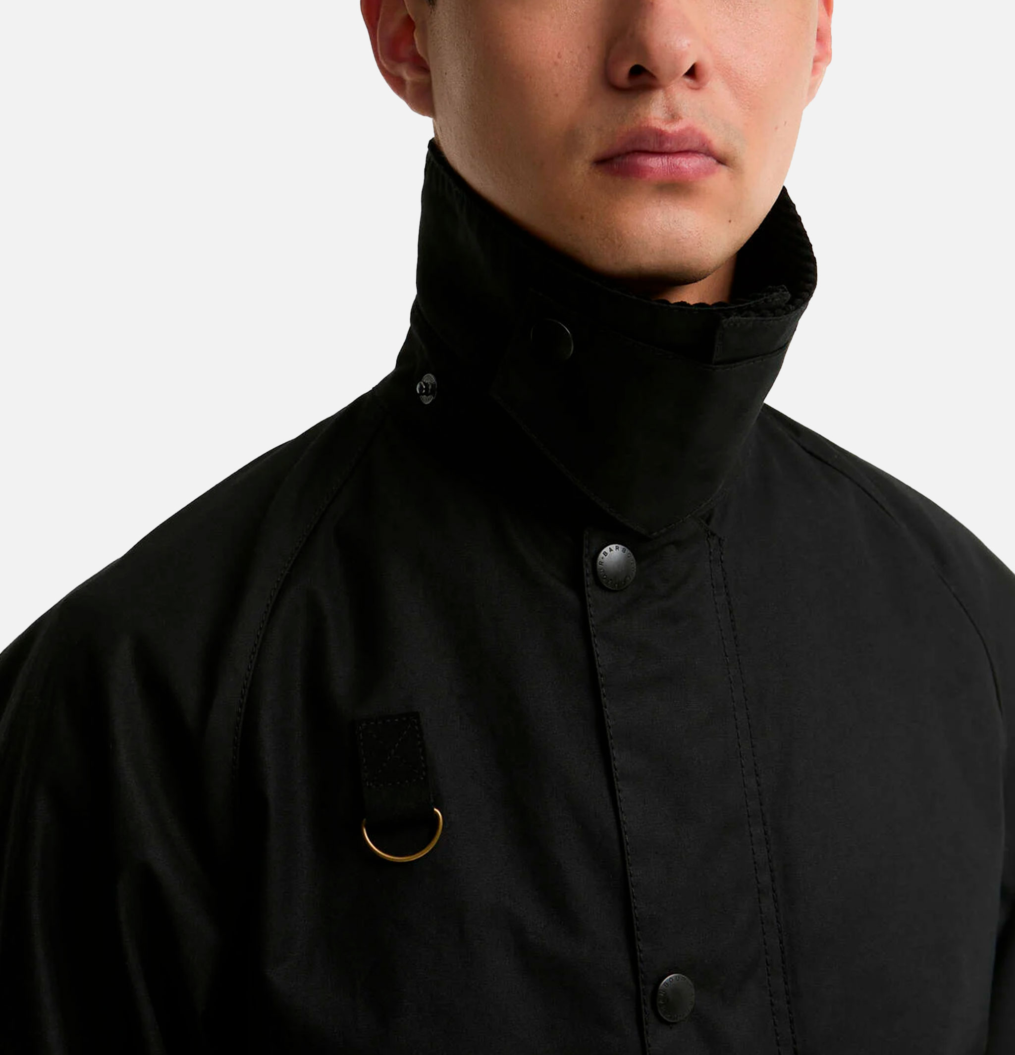 Barbour Veste Cirée Longue Spey Noire