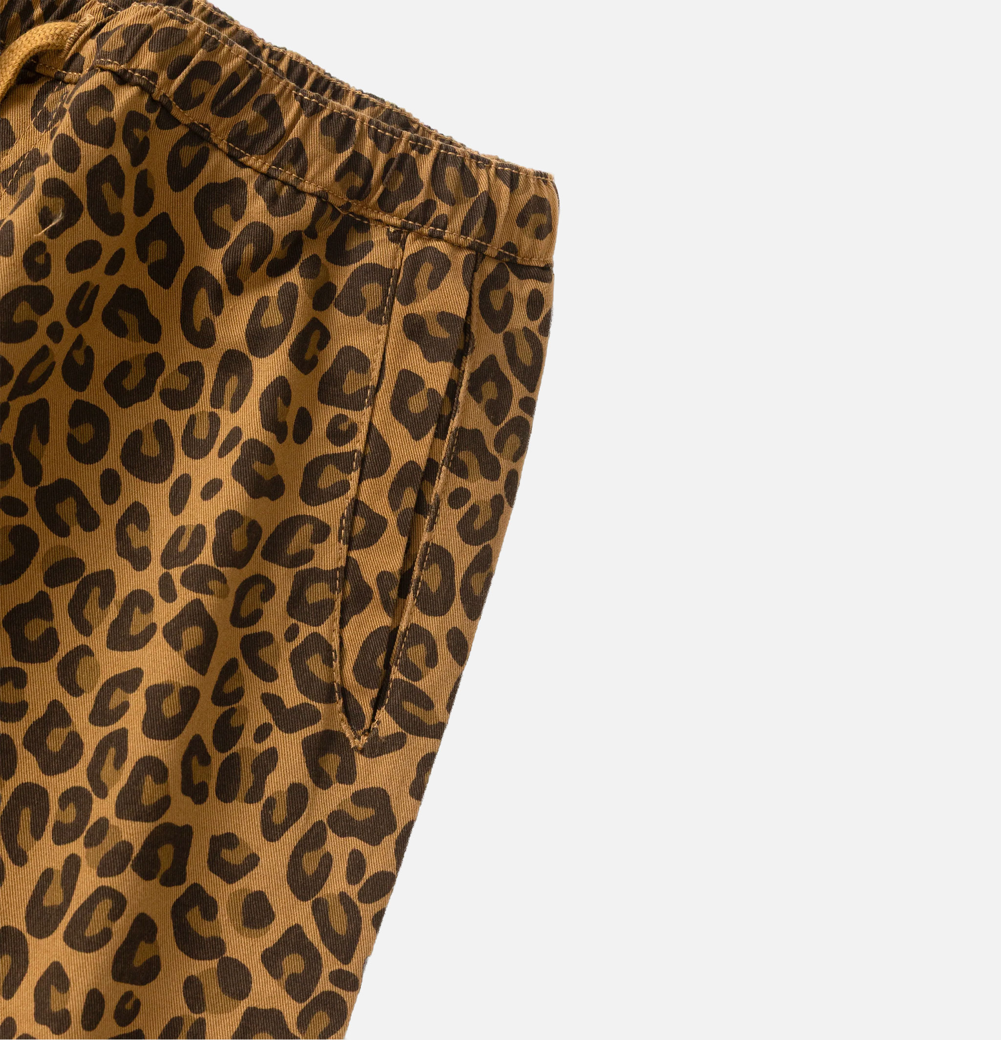 Service Works Patterned Easy Chef Leopard Brown Pants