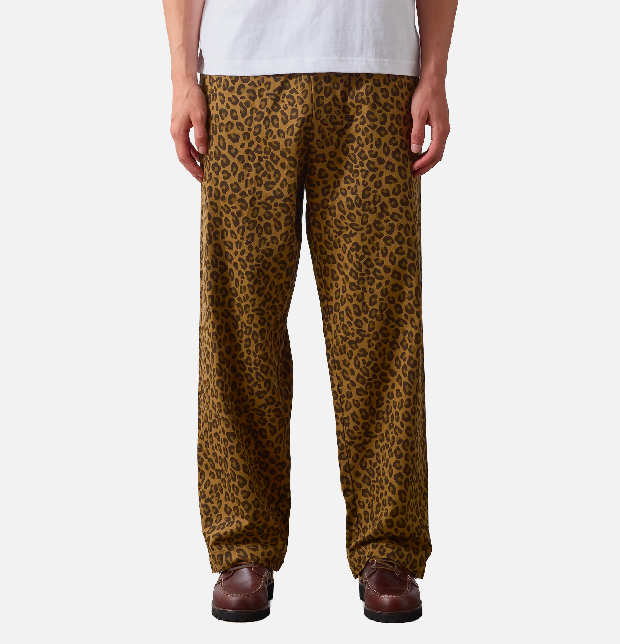 Service Works Patterned Easy Chef Leopard Brown Pants
