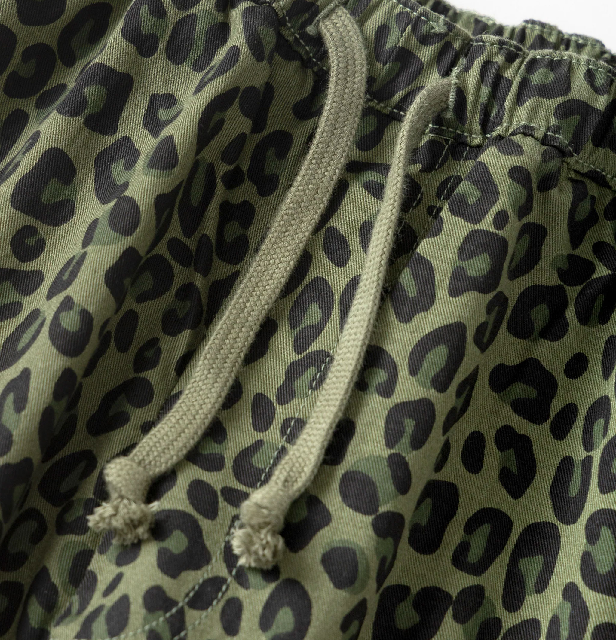 Service Works Patterned Easy Chef Leopard Green Pants