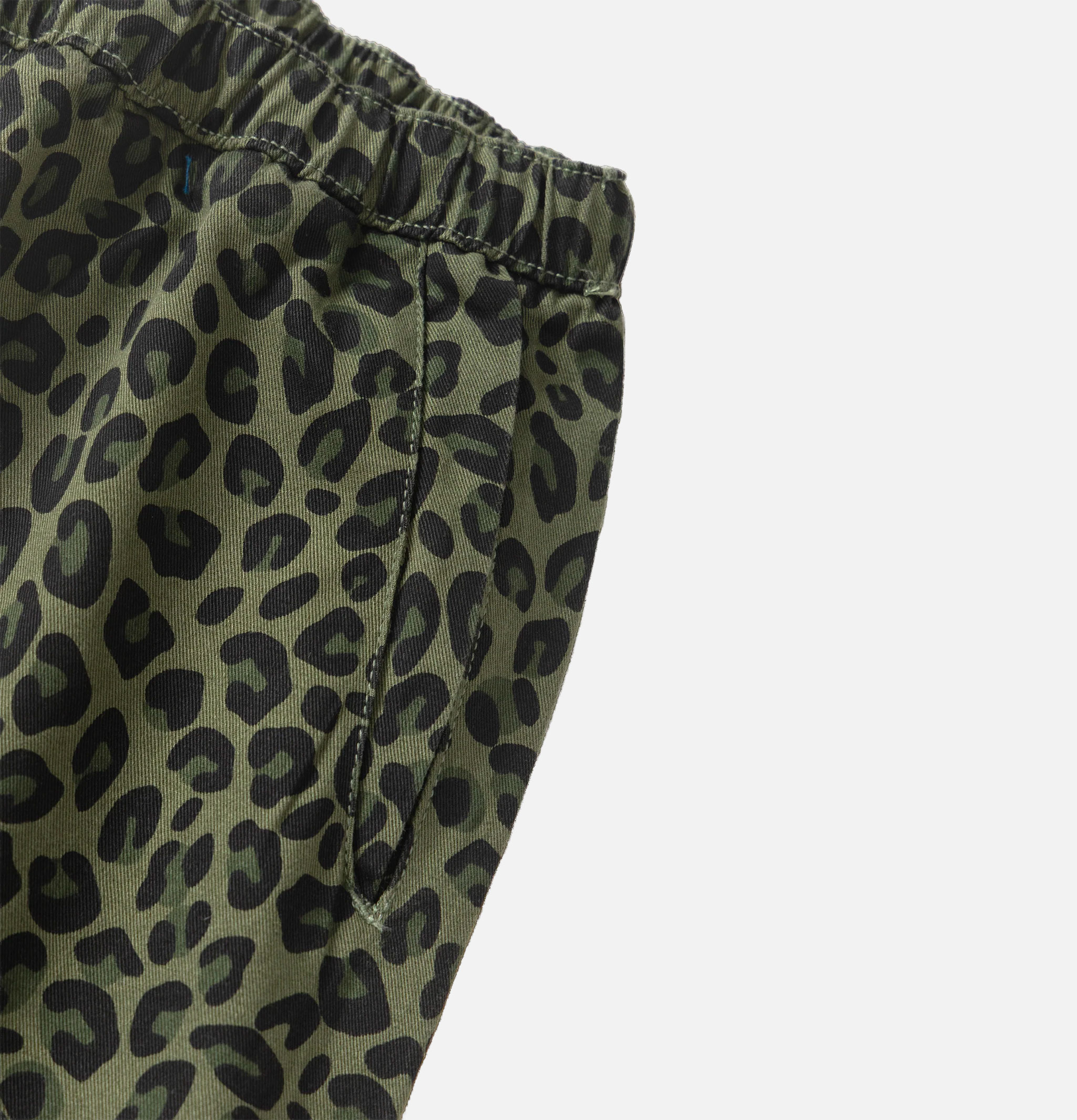 Service Works Patterned Easy Chef Leopard Green Pants