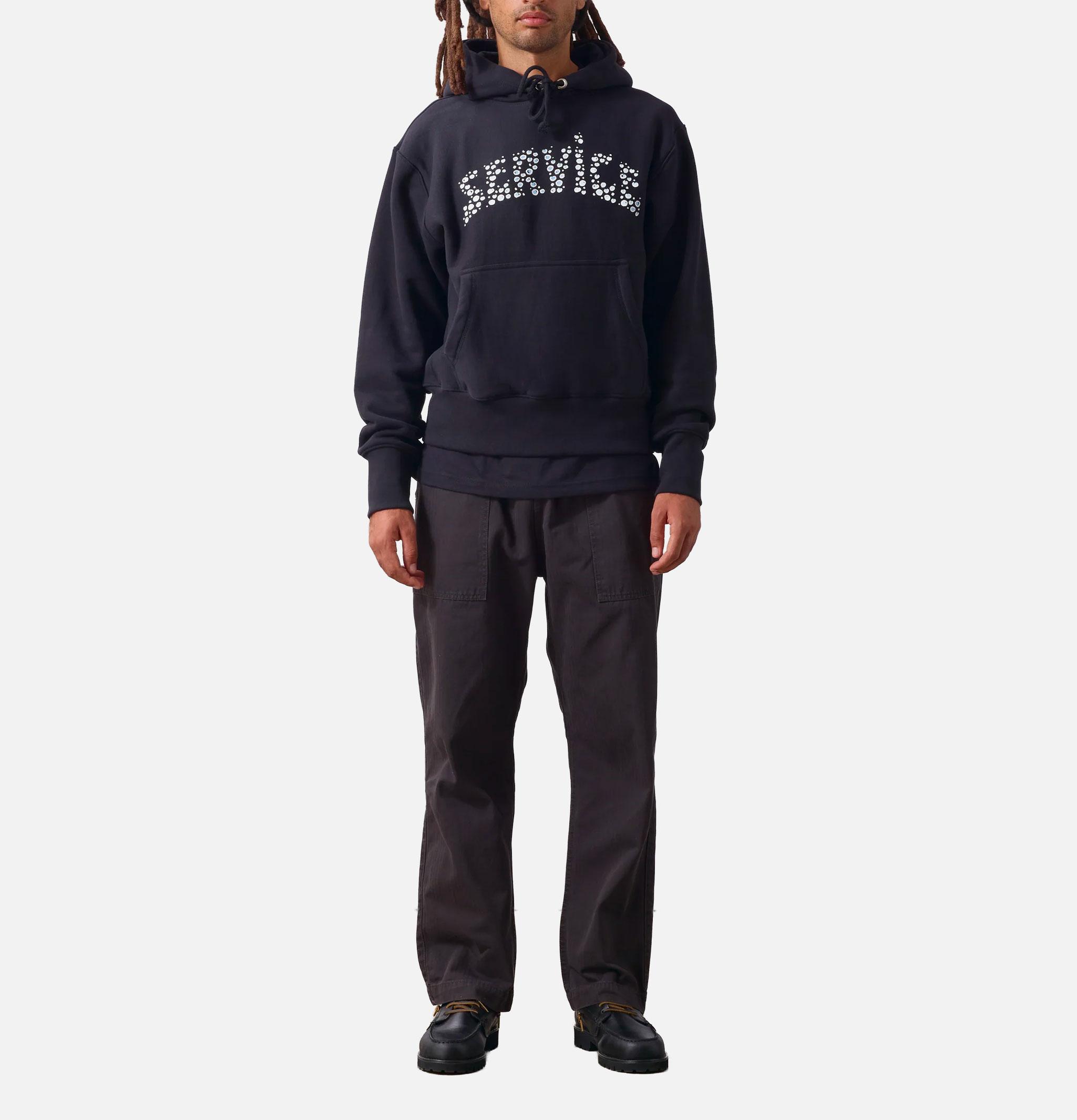 Pantalon Service Works Pigment Herringbone Twill Noir