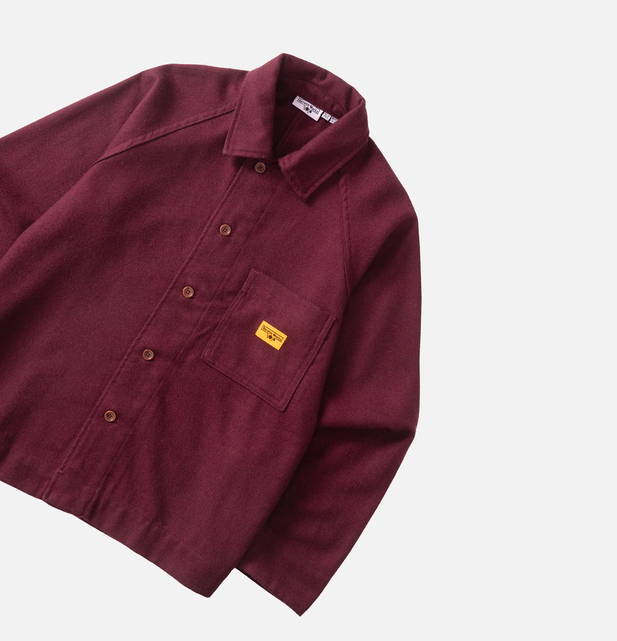 Service Works Surchemise FOH Flannel Burgundy
