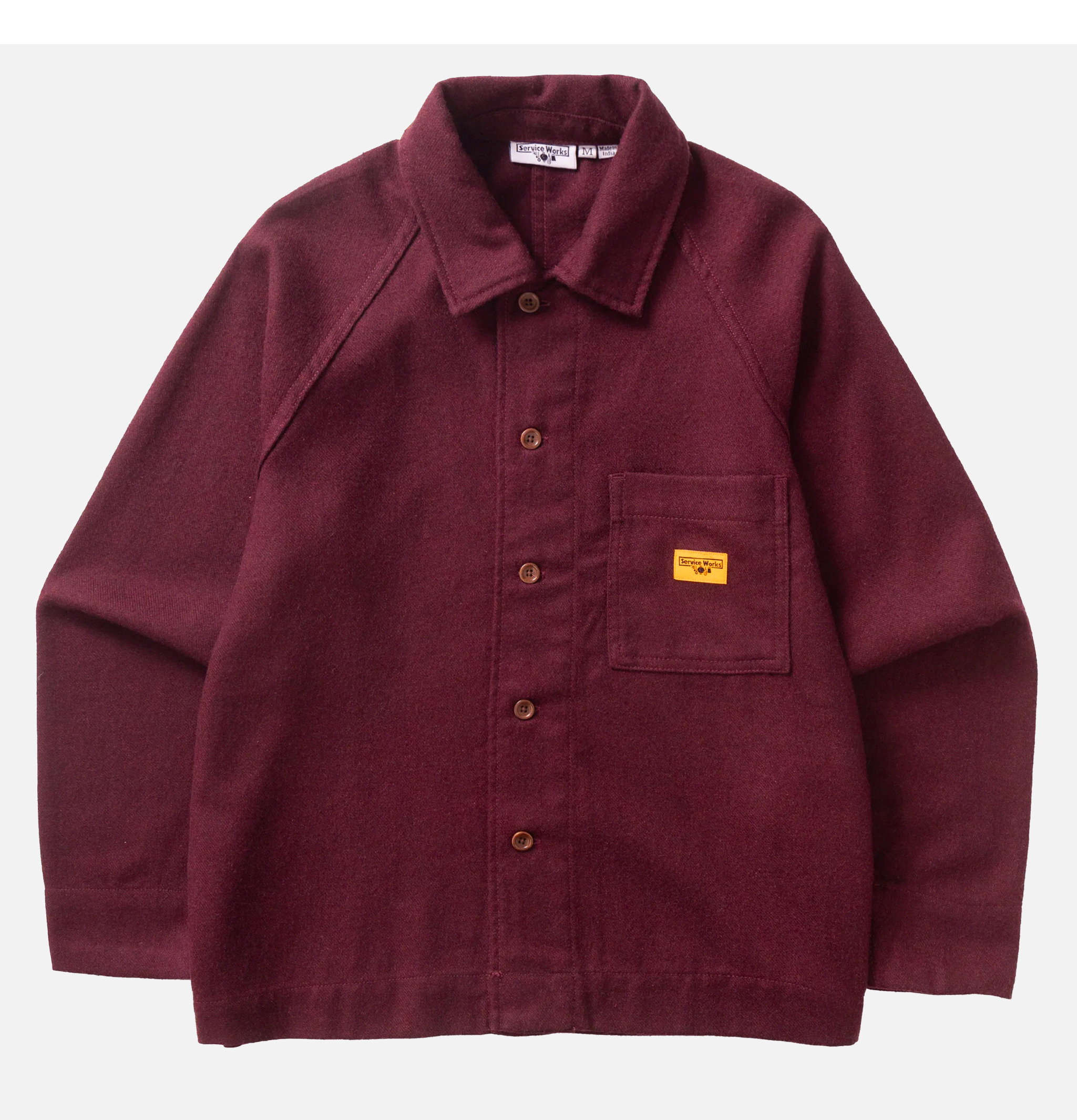 Service Works Surchemise FOH Flannel Burgundy