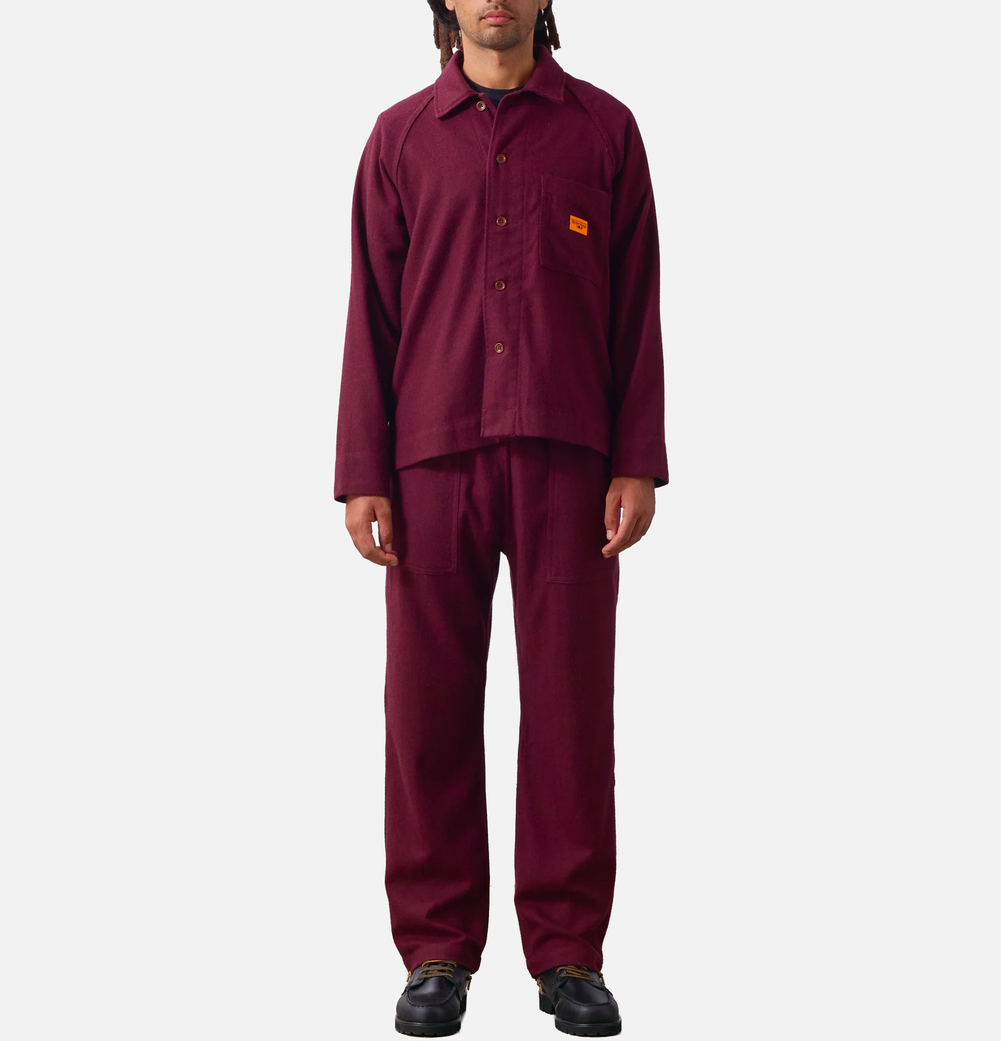 Service Works Surchemise FOH Flannel Burgundy