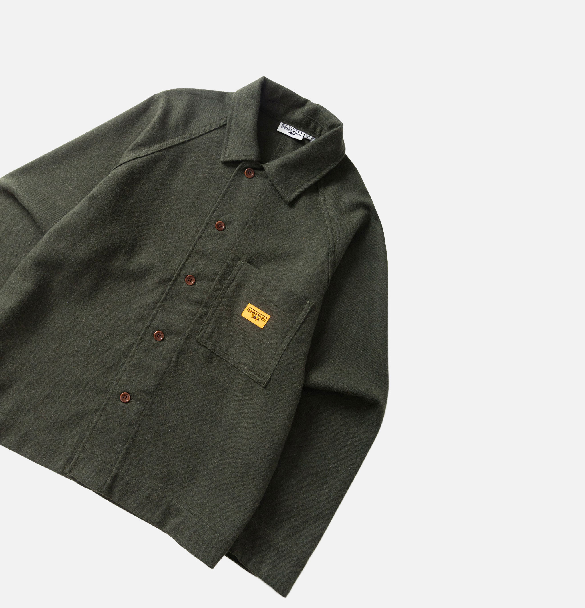 Service Works Surchemise FOH Flannel Vert Foret
