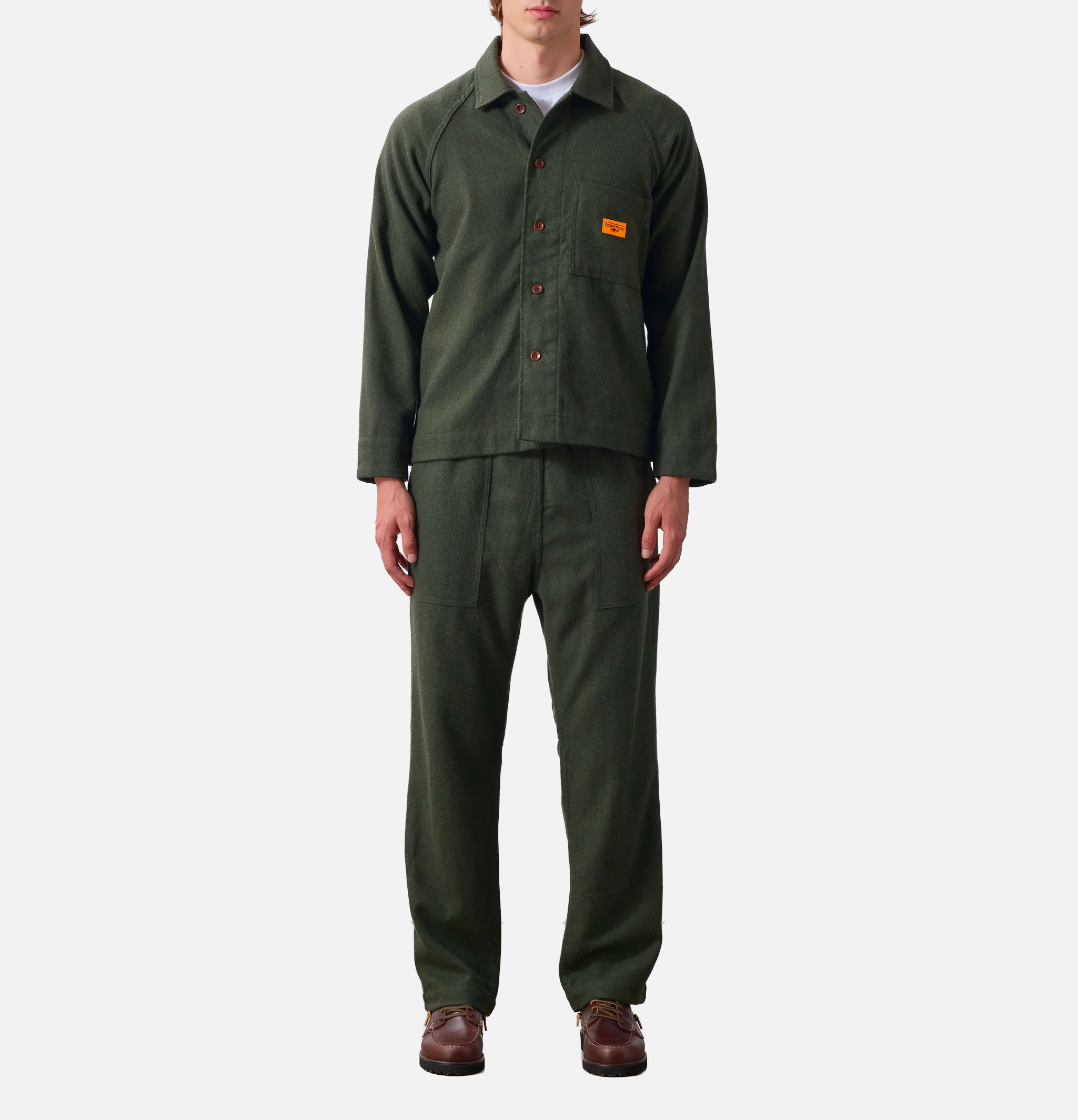 Service Works Surchemise FOH Flannel Vert Foret