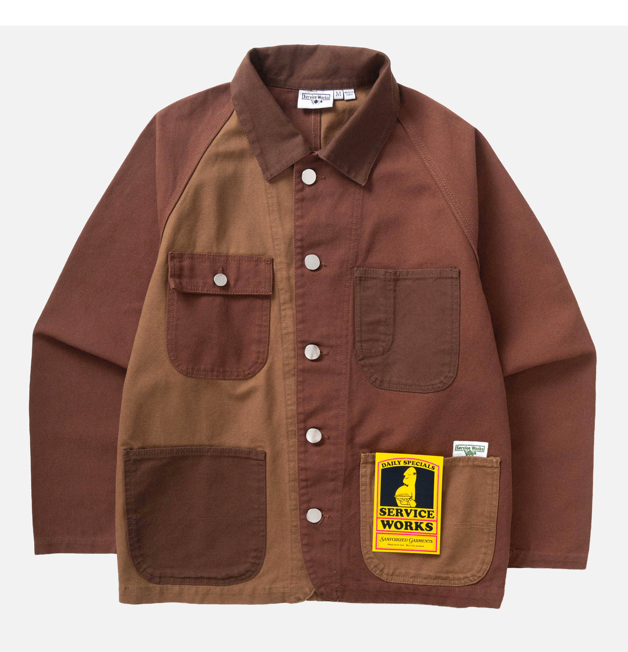 Service Works Veste Patchwork Coverall 2.0 Marron