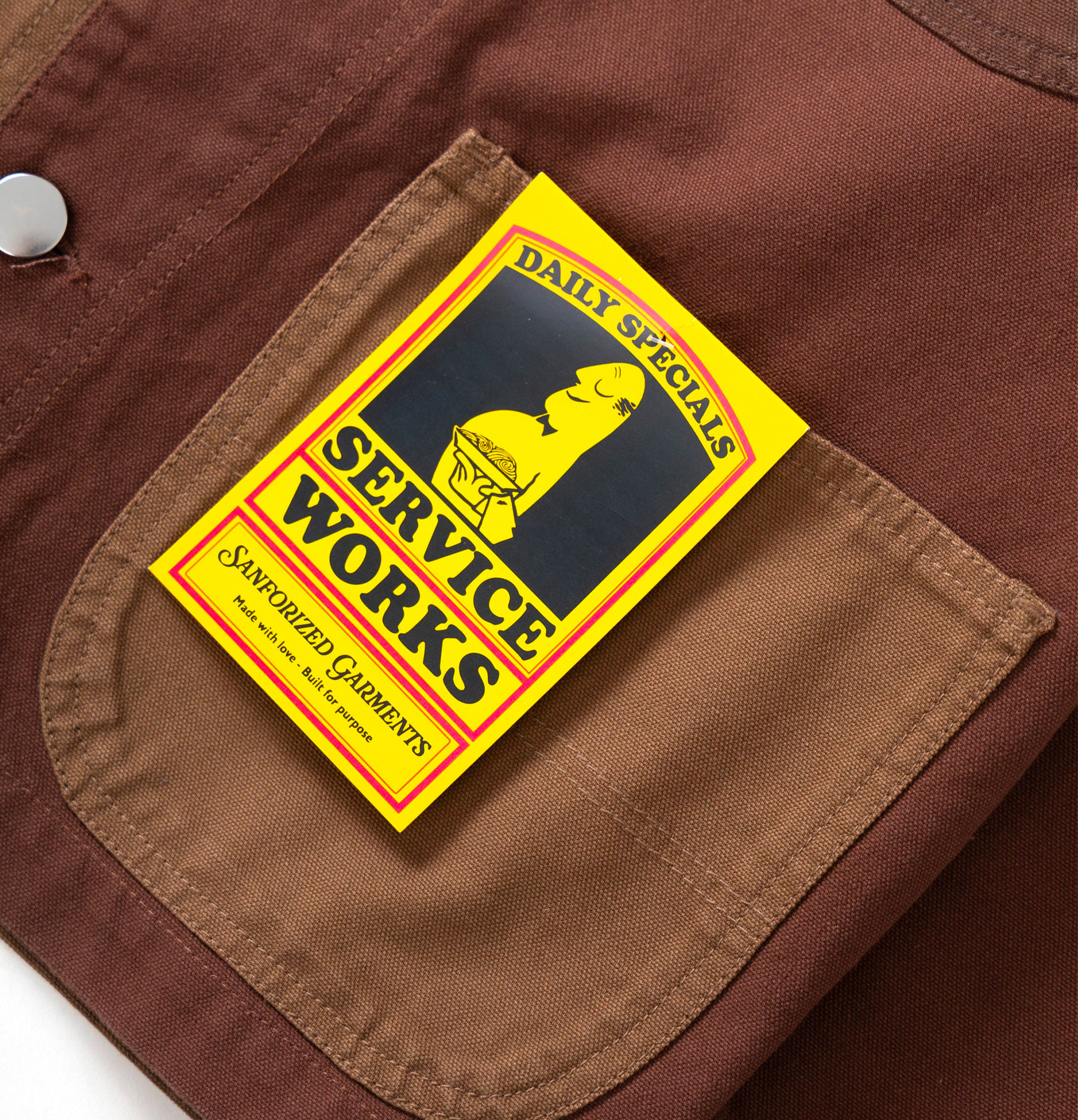 Service Works Veste Patchwork Coverall 2.0 Marron