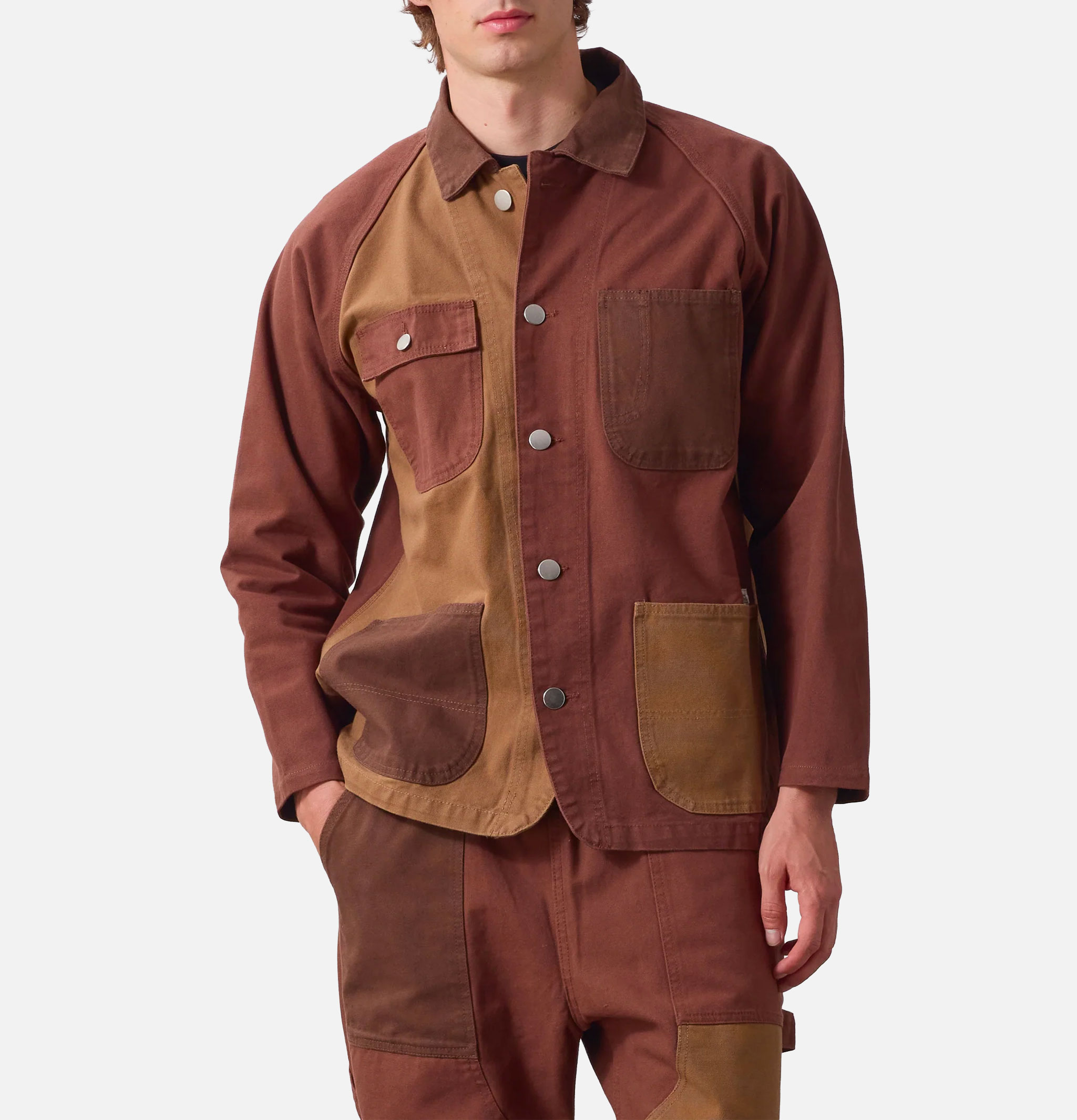 Service Works Patchwork Coverall 2.0 Jacket Brown