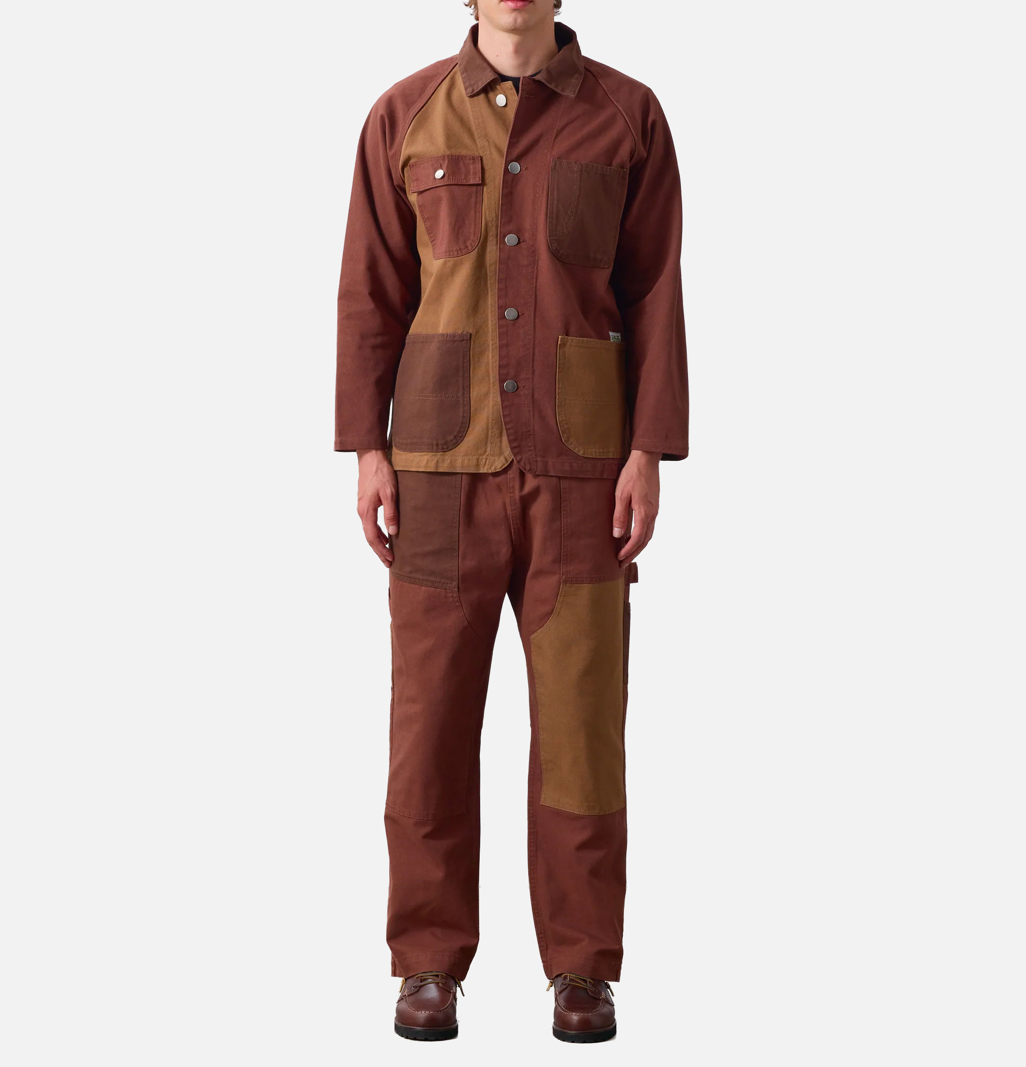 Service Works Patchwork Coverall 2.0 Jacket Brown