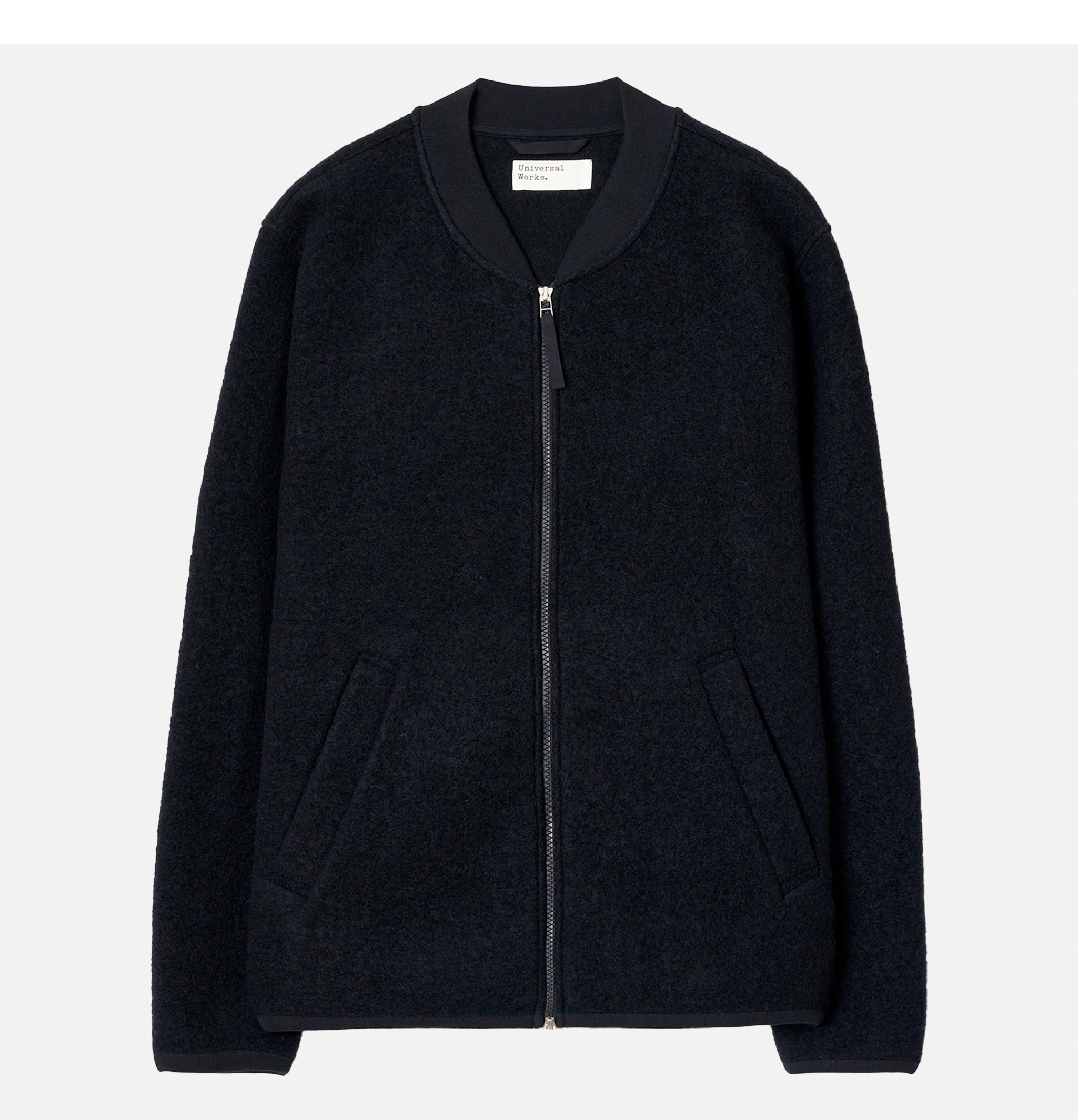 Universal Works Bomber Zip Laine Navy