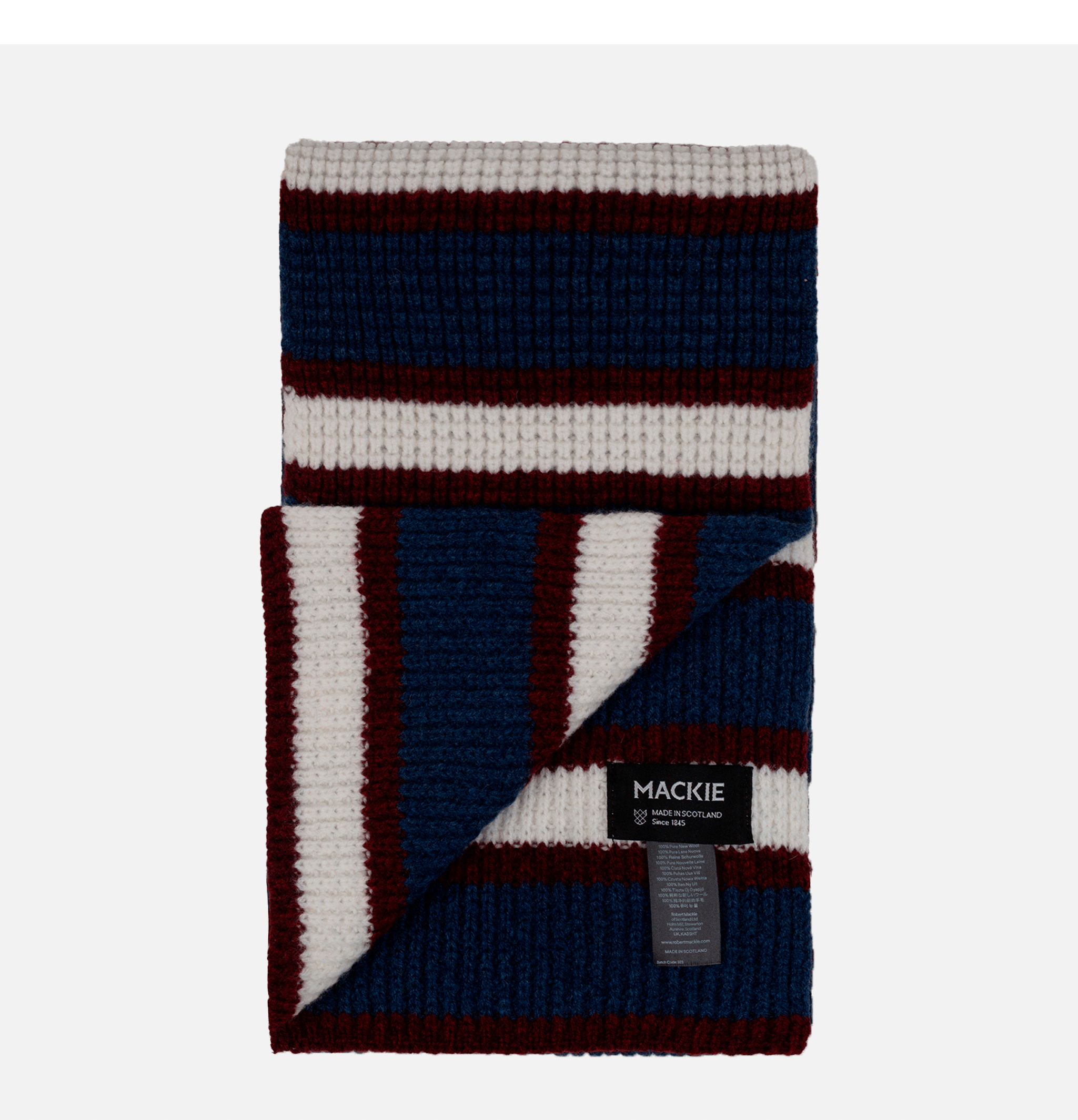 Robert Mackie Lowes Navy Scarf
