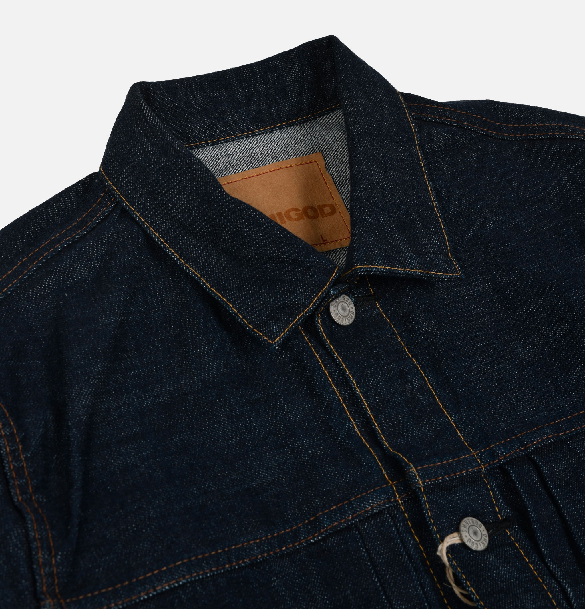 OMNIGOD Veste Denim Type1 14oz Dark Blue