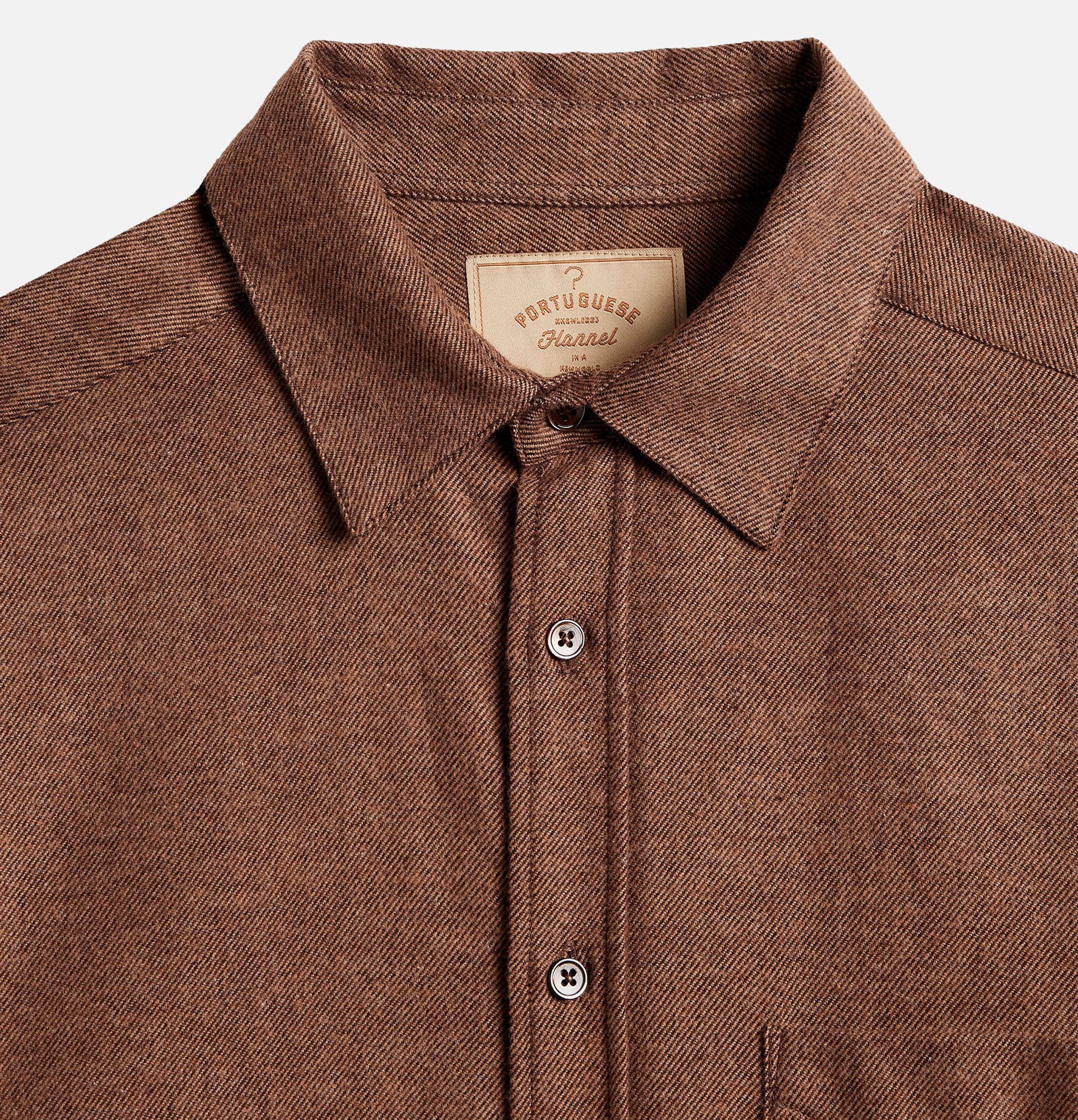 Teca Almond Portuguese Flannel Shirt