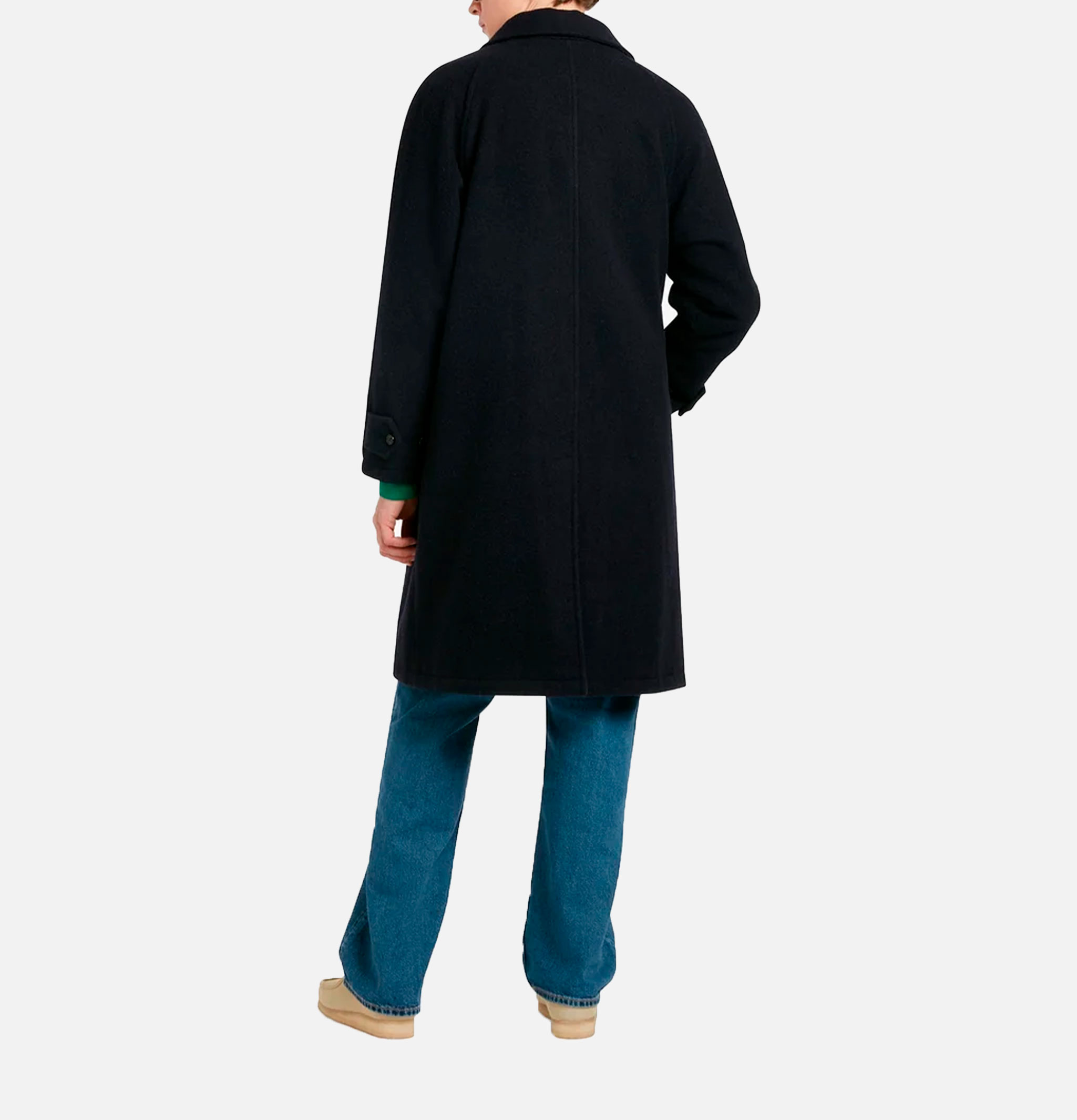 Gloverall Gloverall Hynes Navy Wool Coat