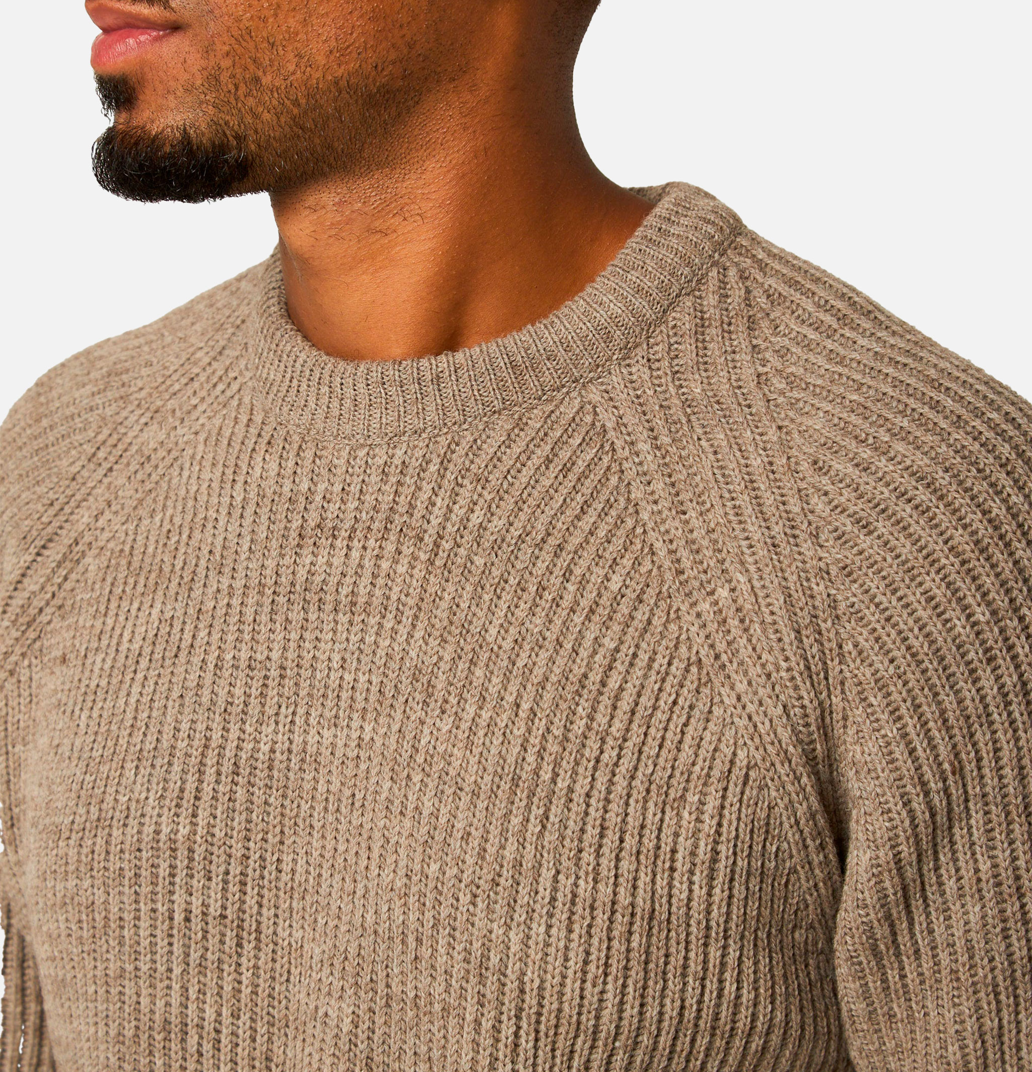 Peregrine Ford Crew Sweater in Oak
