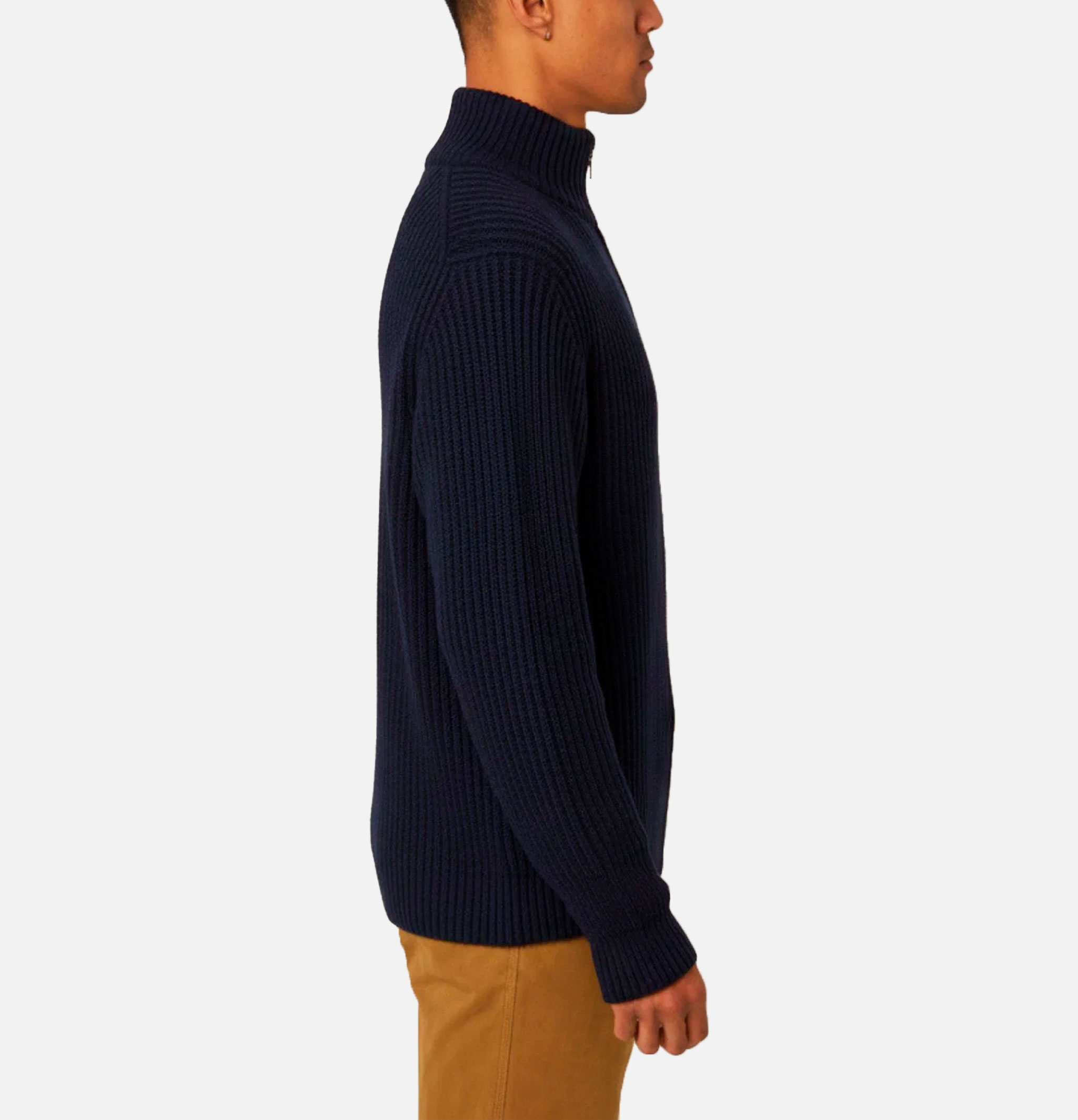 Peregrine Navy Fisherman Cardigan