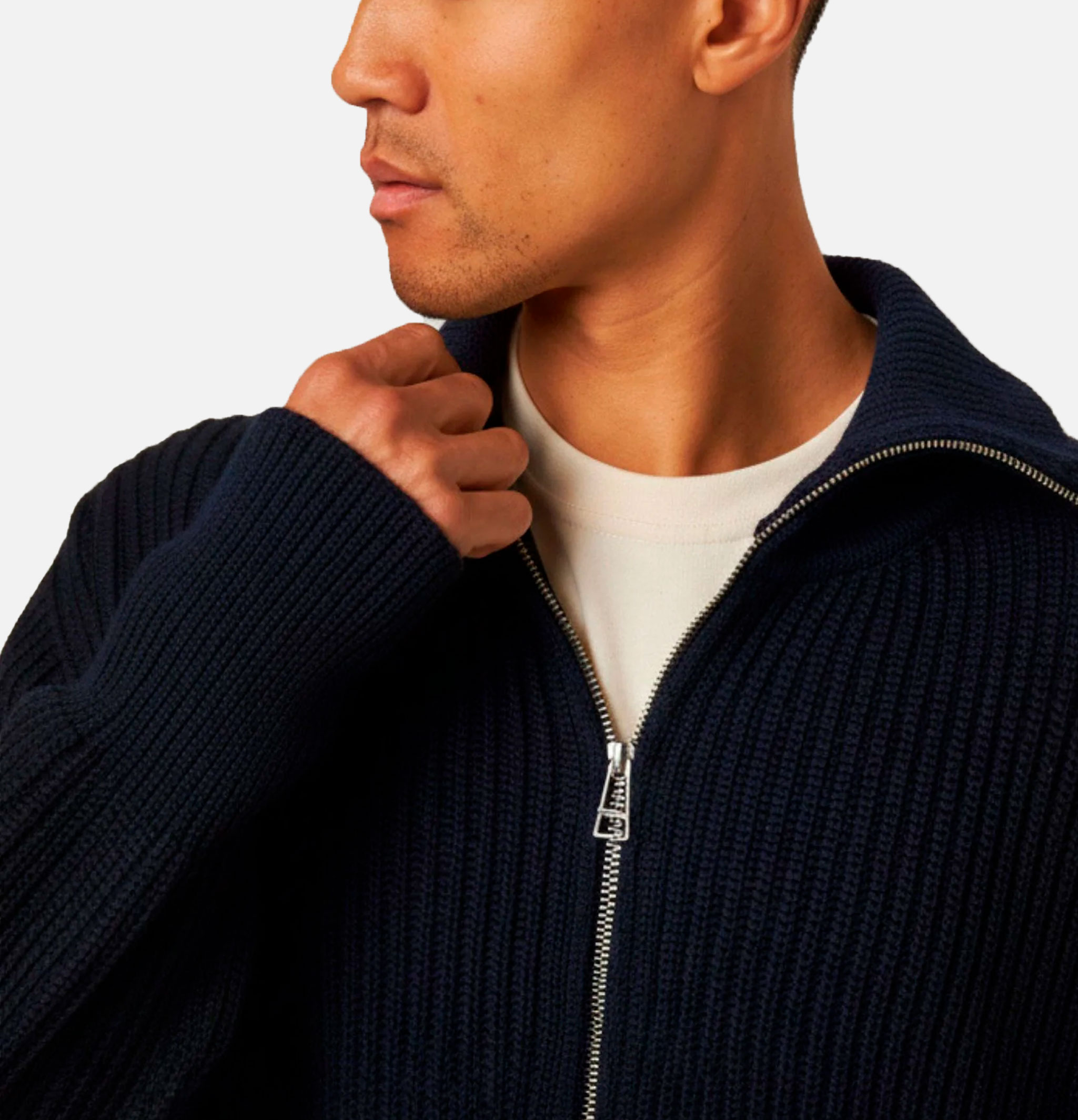 Peregrine Cardigan Fisherman Navy