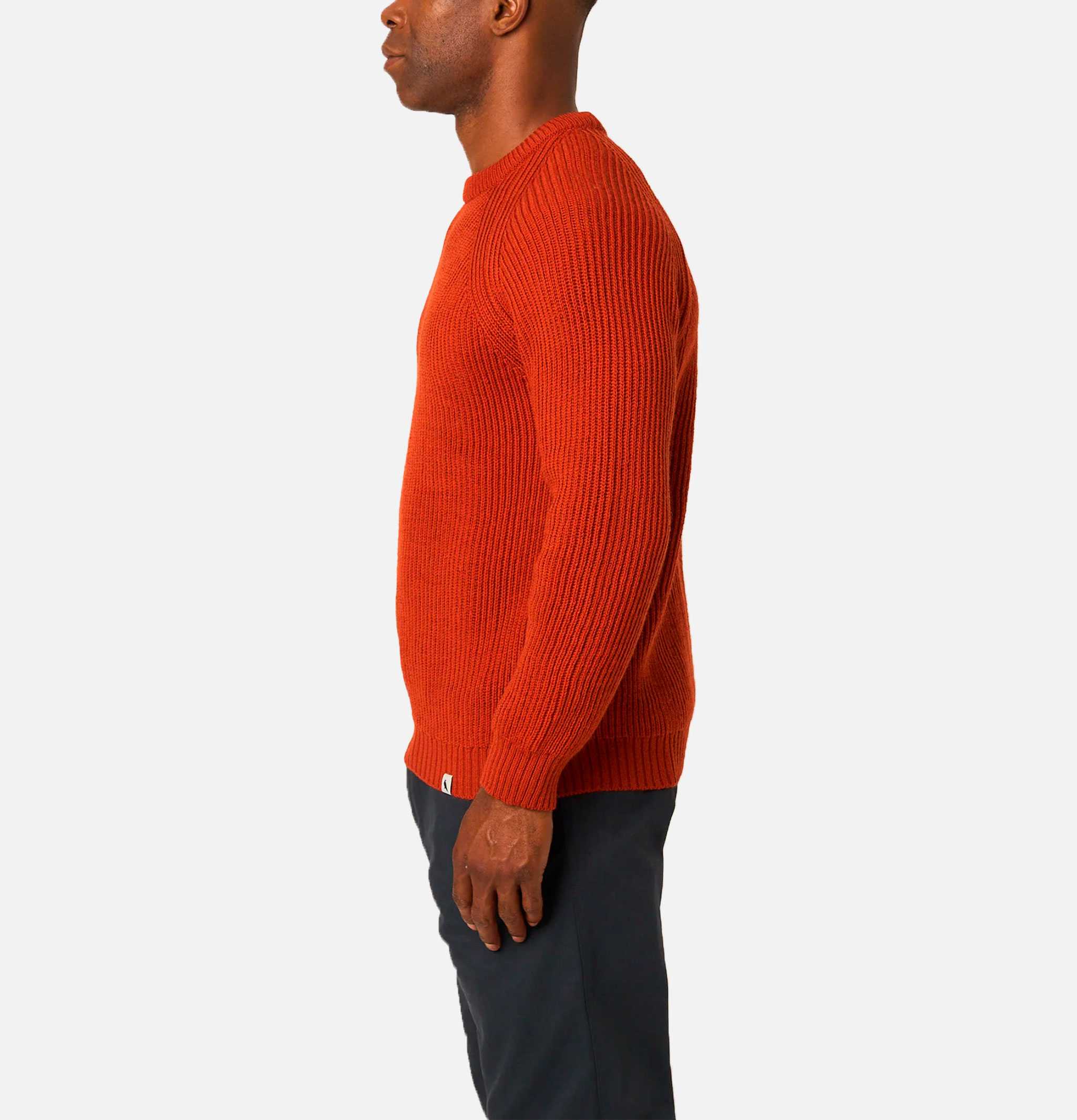 Peregrine Ford Crew Sweater in Orange