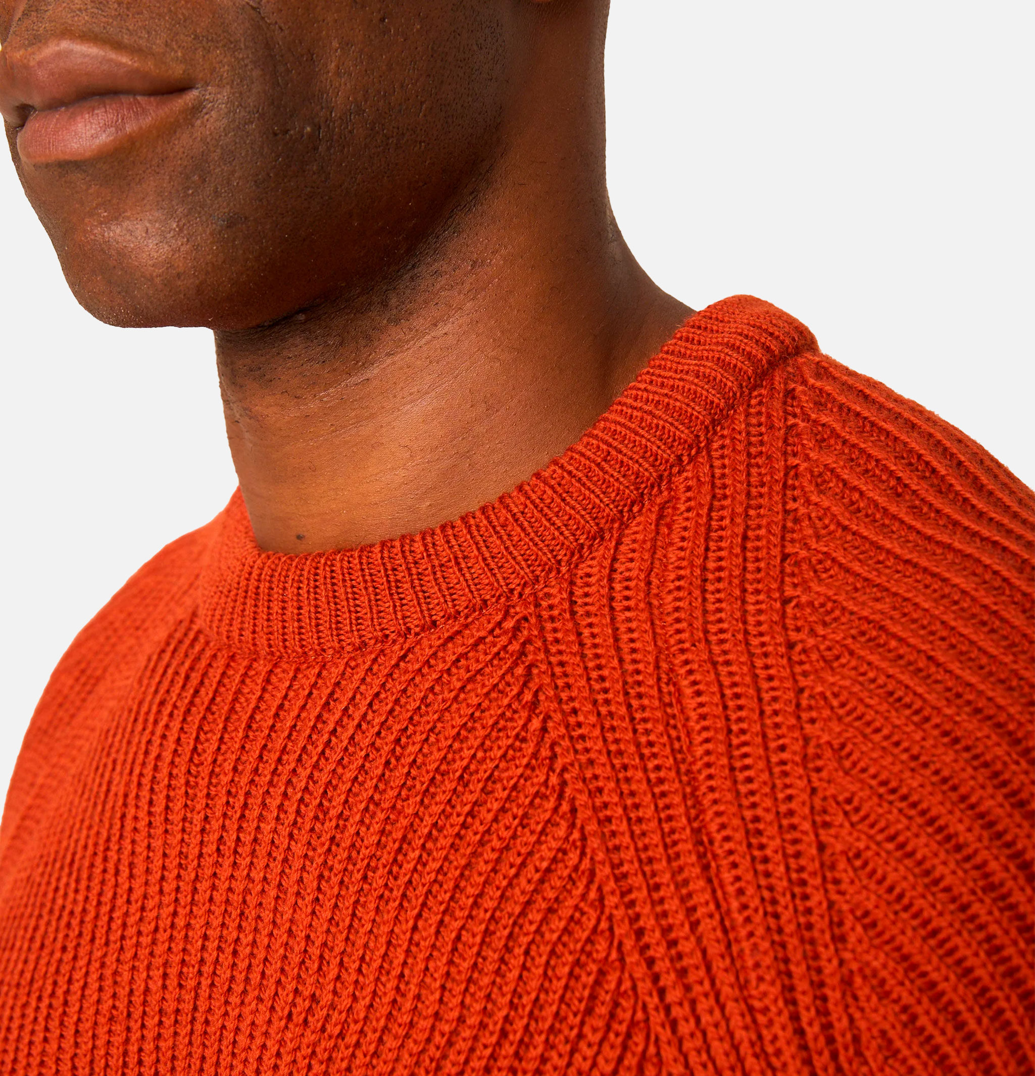 Peregrine Ford Crew Sweater in Orange