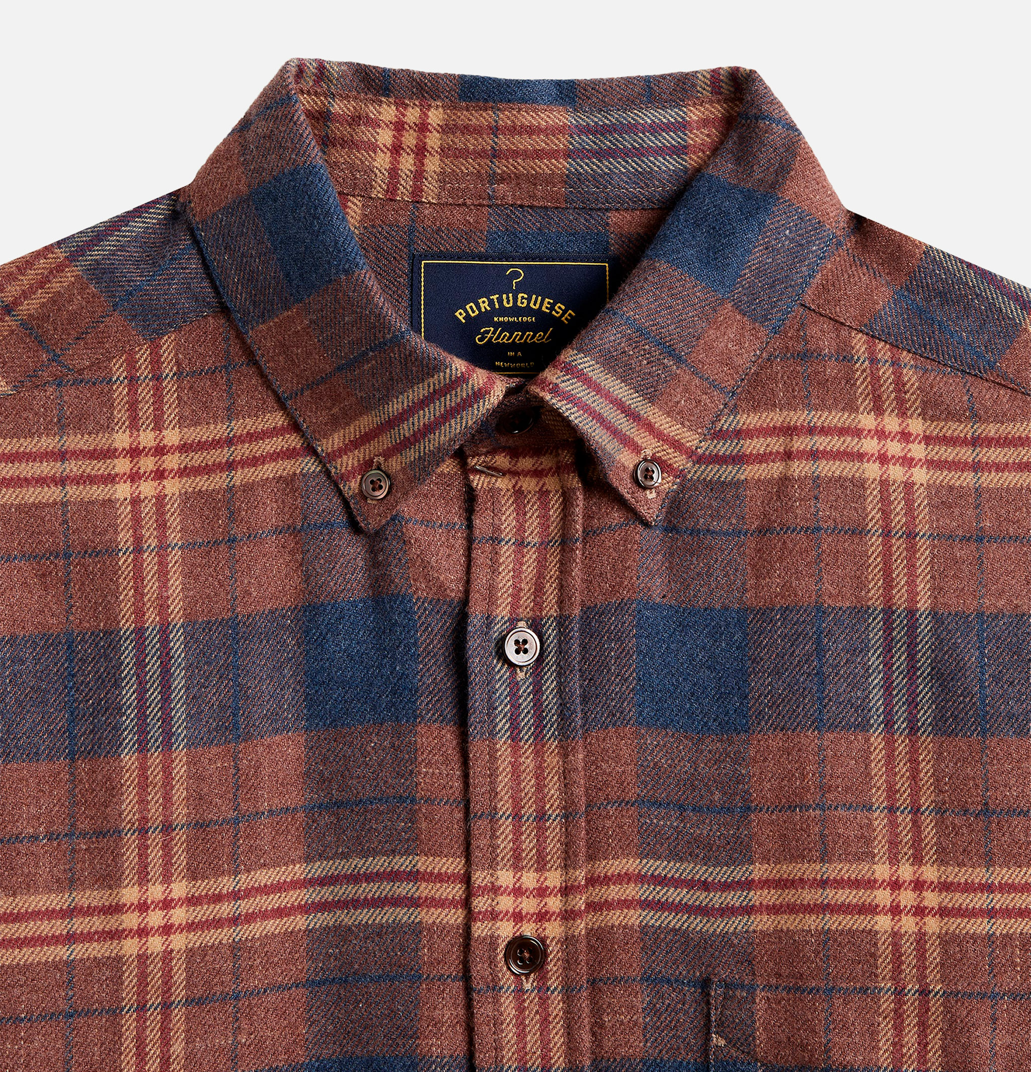 Portuguese Flannel Chemise Logia Marron
