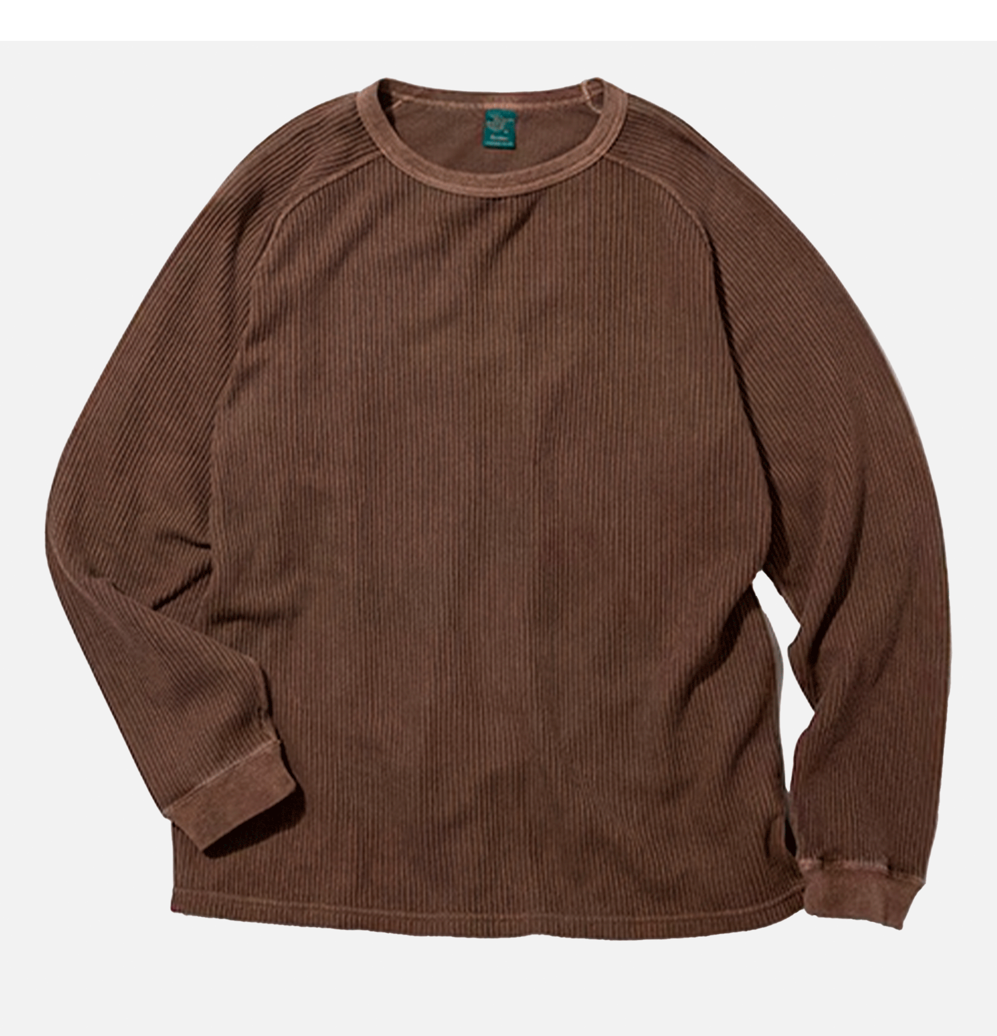 Good On Rib Knit Sweatshirt Brown