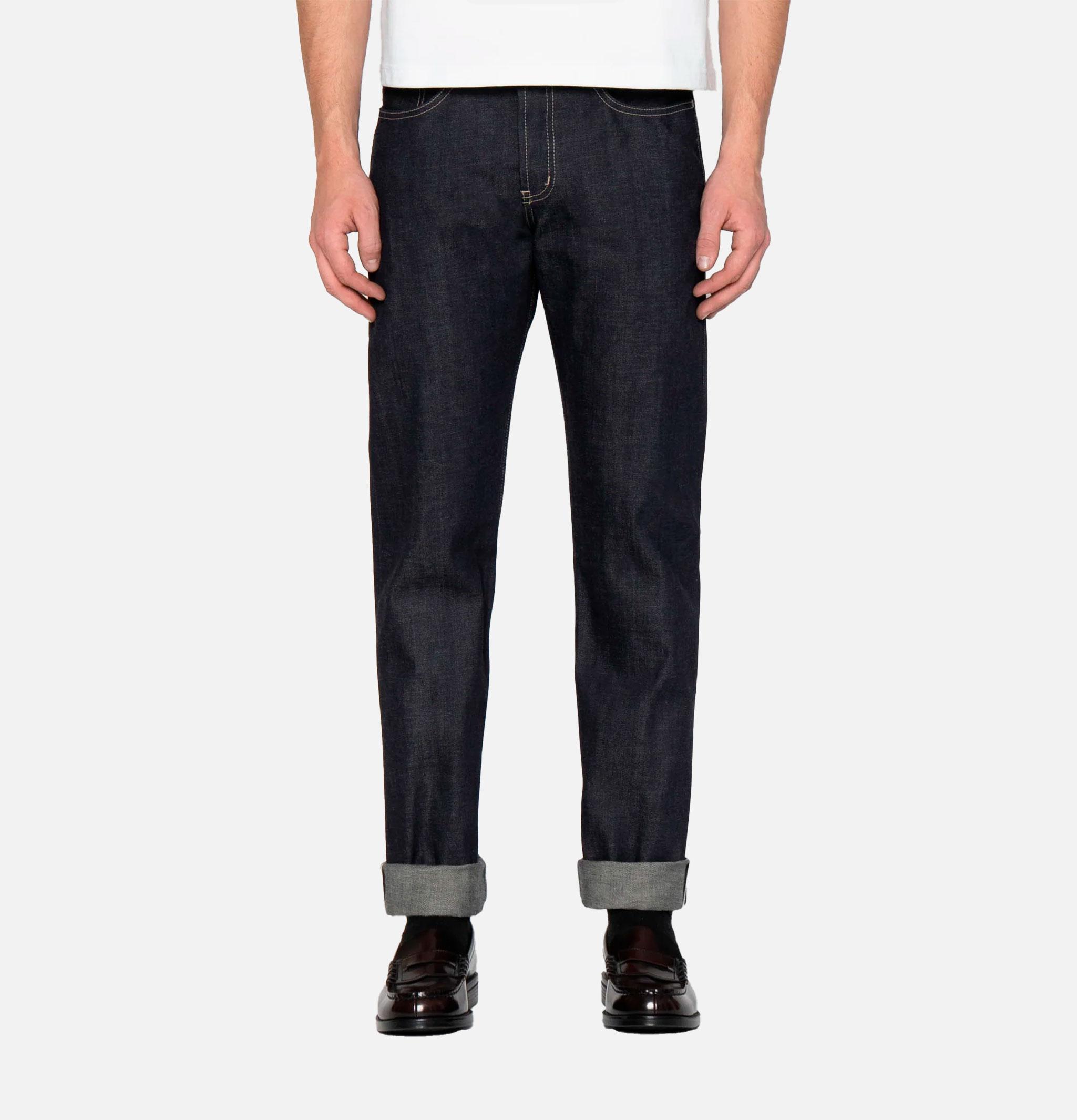 Jean Weird Guy Naked & Famous Denim FoxFibre® Green Weft