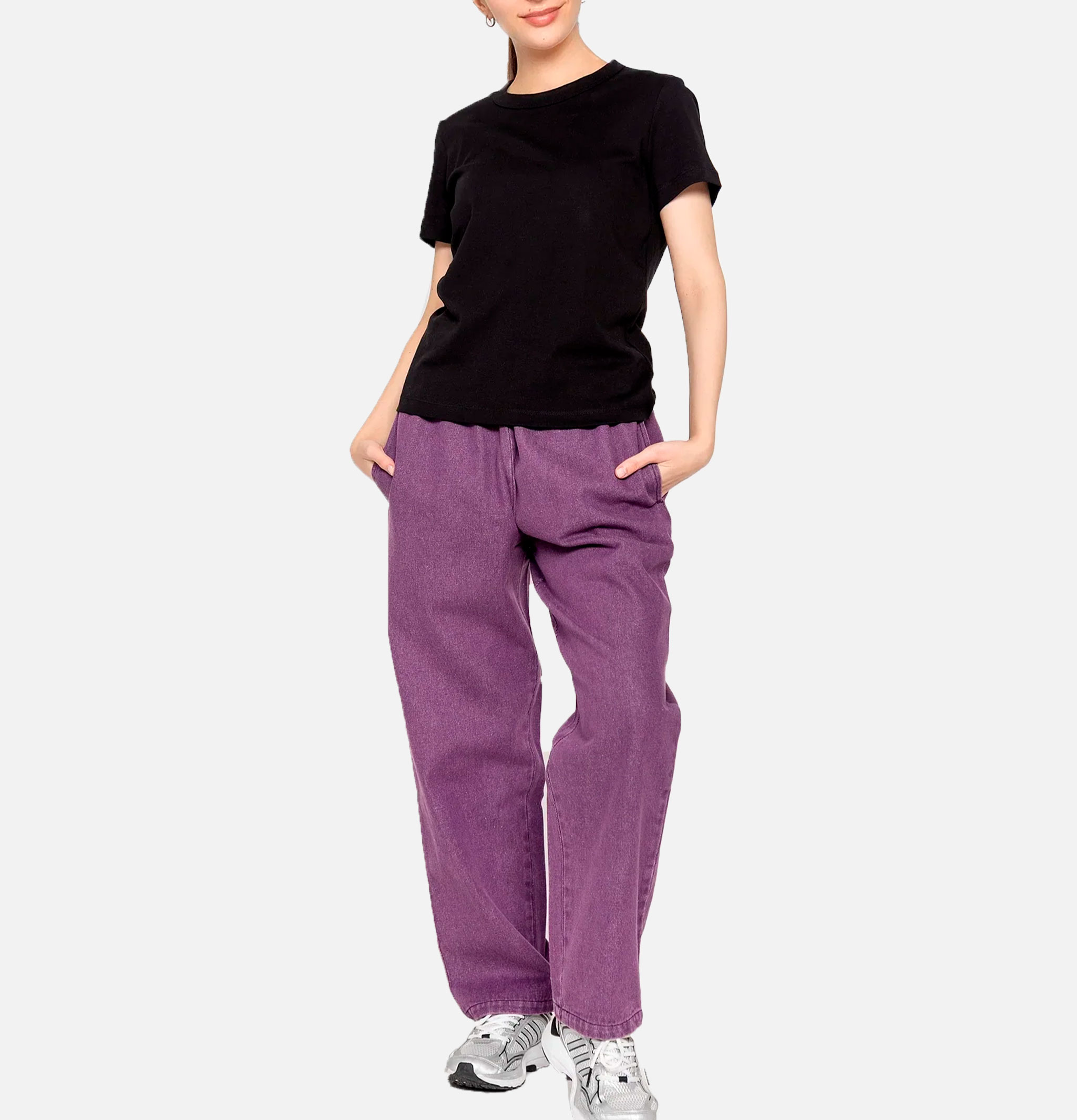 Cookman Chef Pant Semiwide Denim Purple