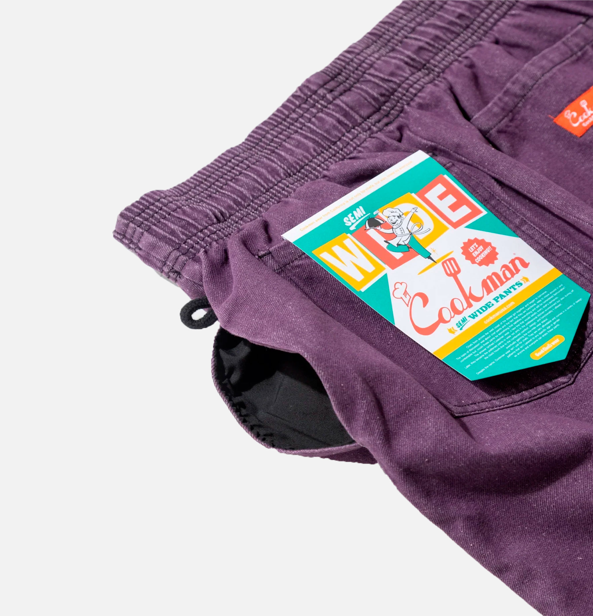 Cookman Chef Pant Semiwide Denim Violet