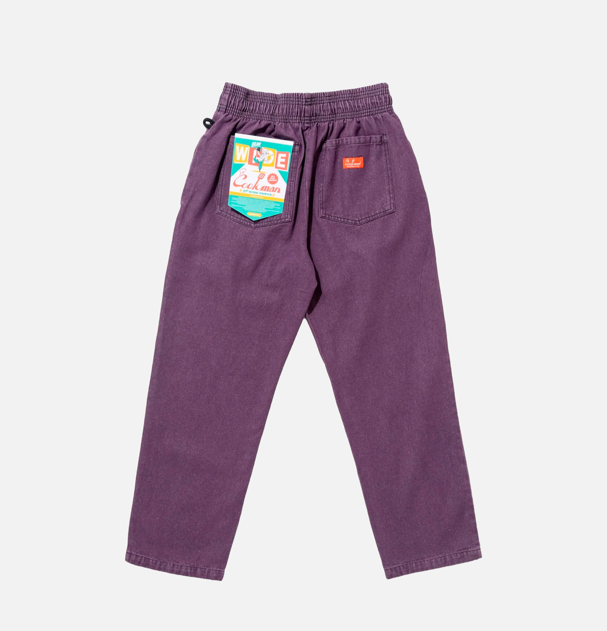 Cookman Pantalon Chef Pant Semiwide Denim Violet