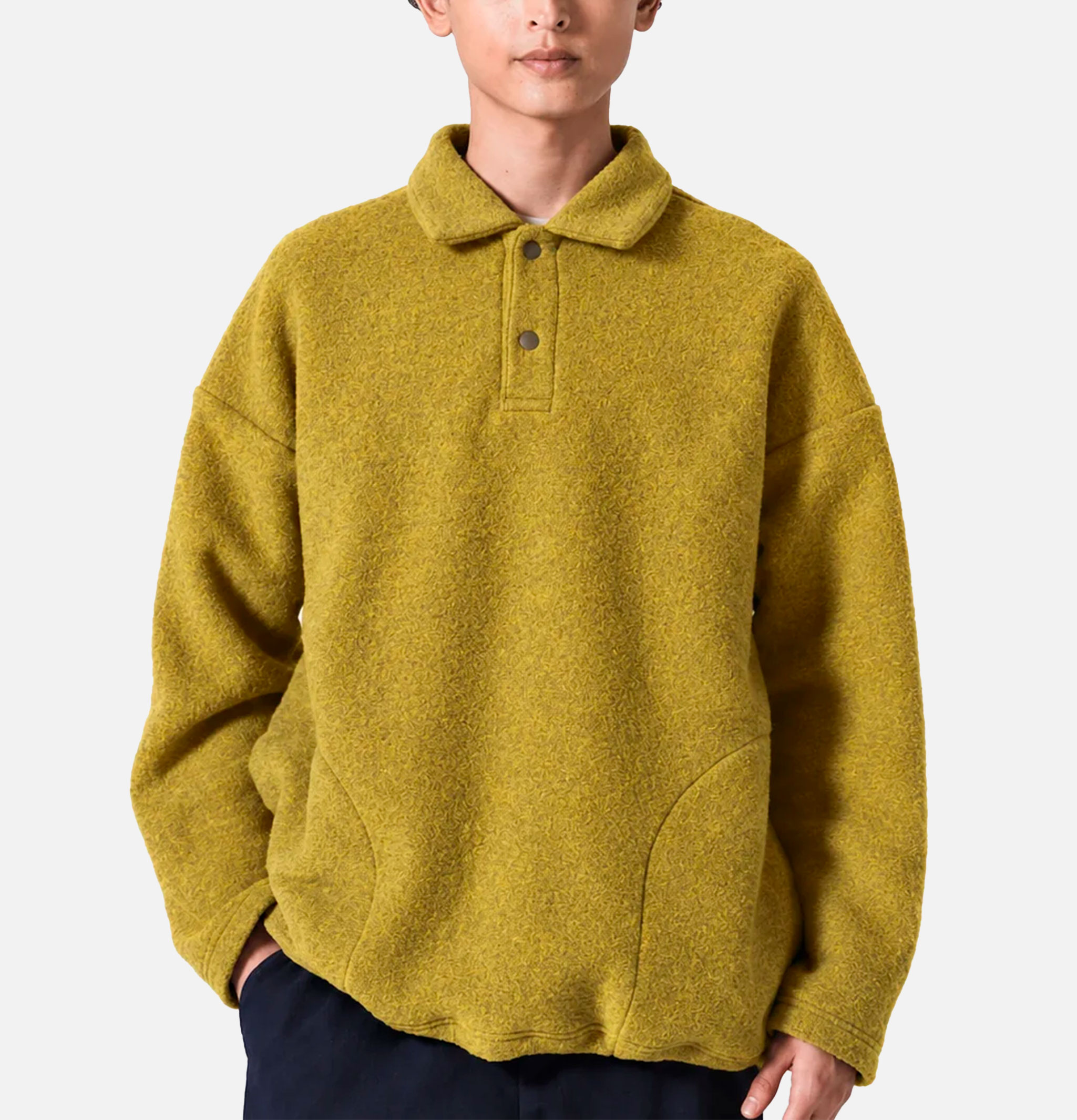 Jackman Wool Himo Polo Mustard