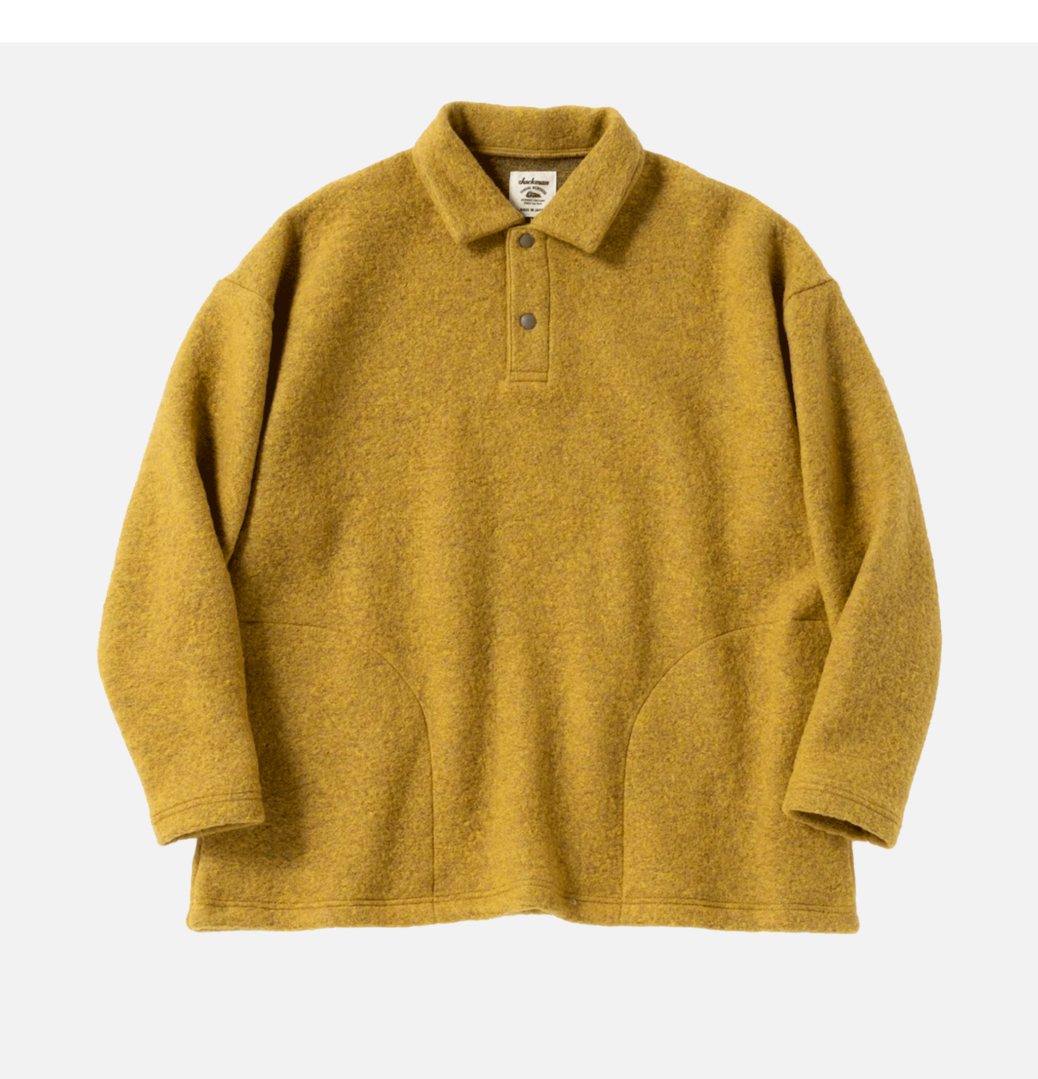 Jackman Wool Himo Polo Mustard