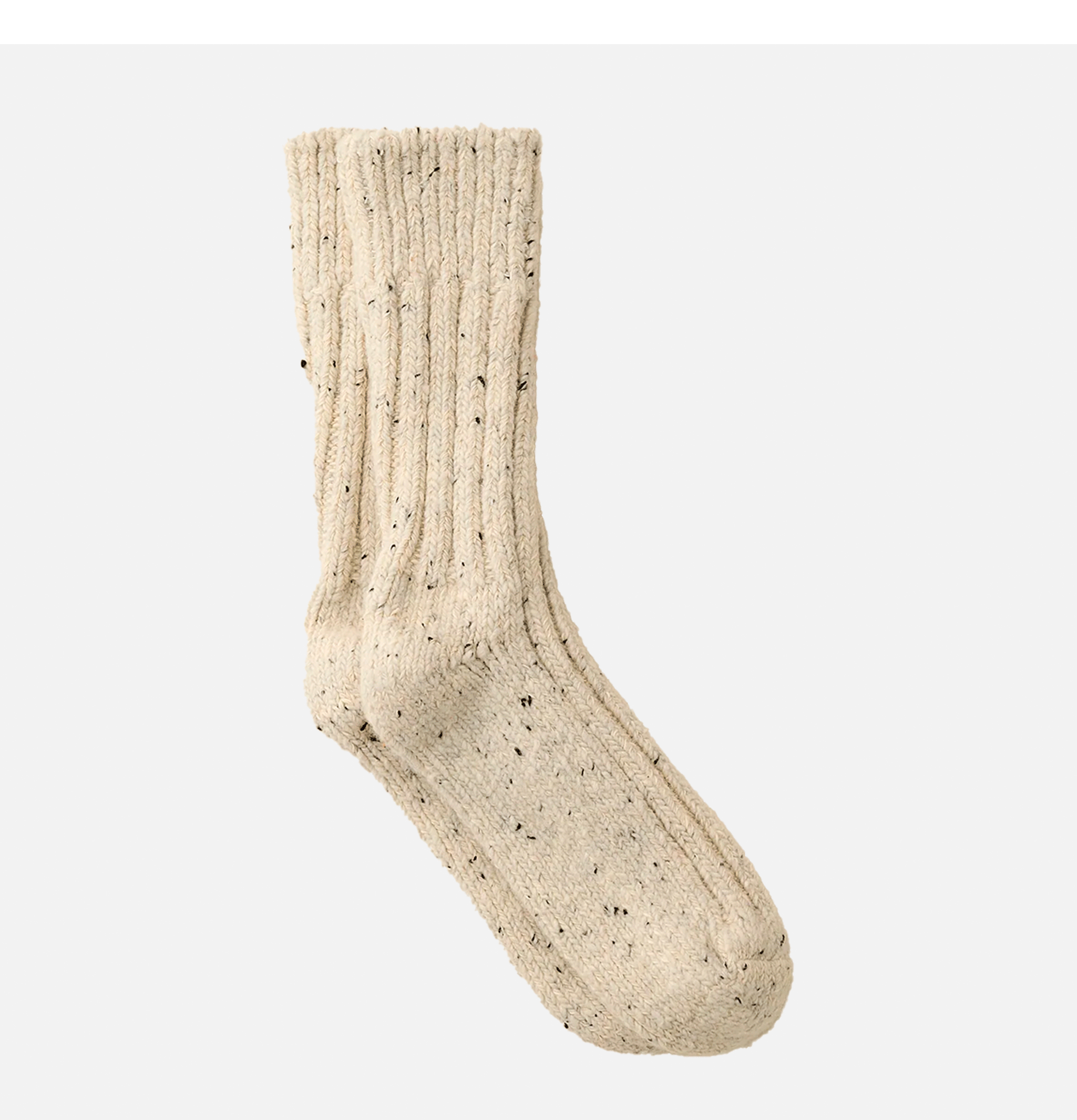 Yahae Recycled Wool White Socks