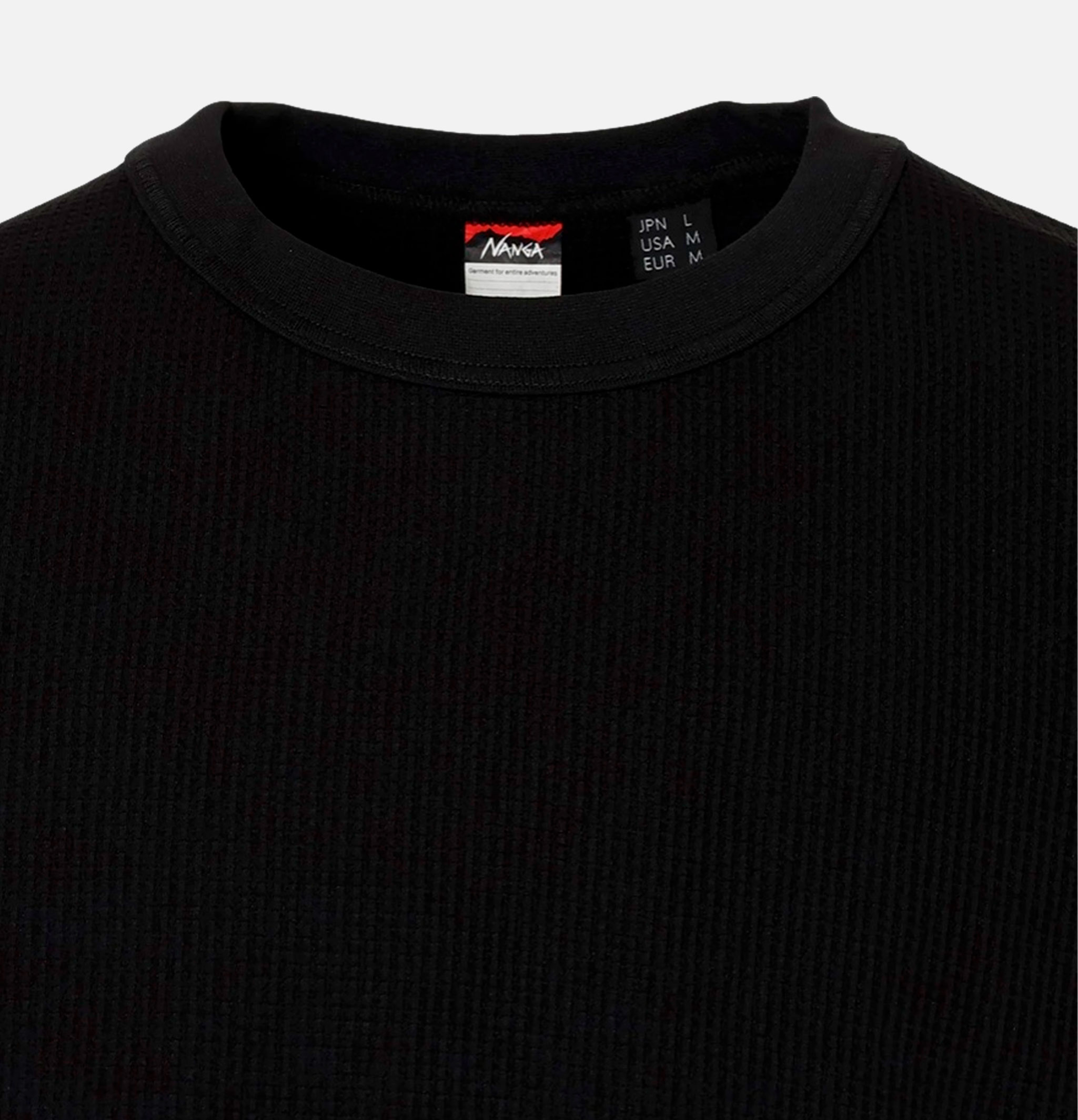 Nanga T-shirt LS Airflex Waffle Noir