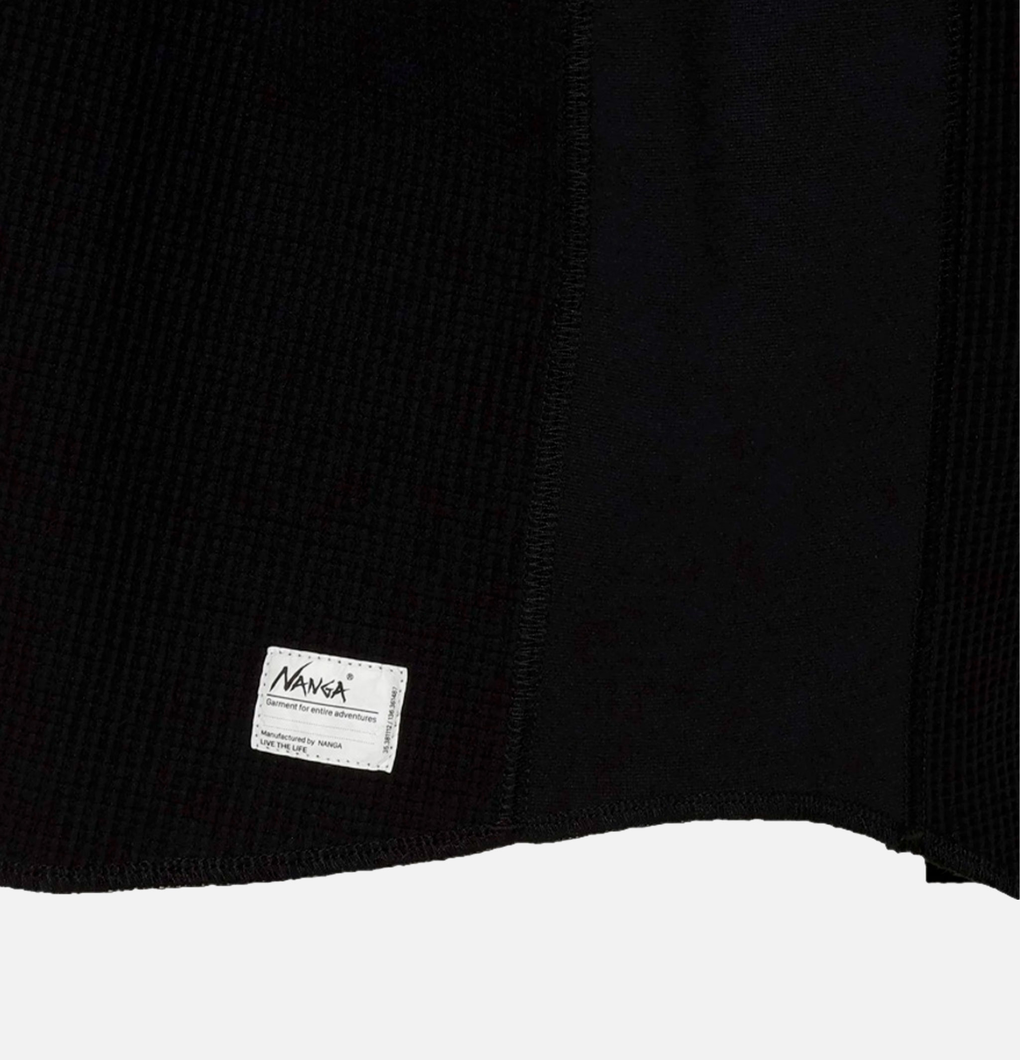 Nanga T-shirt LS Airflex Waffle Noir