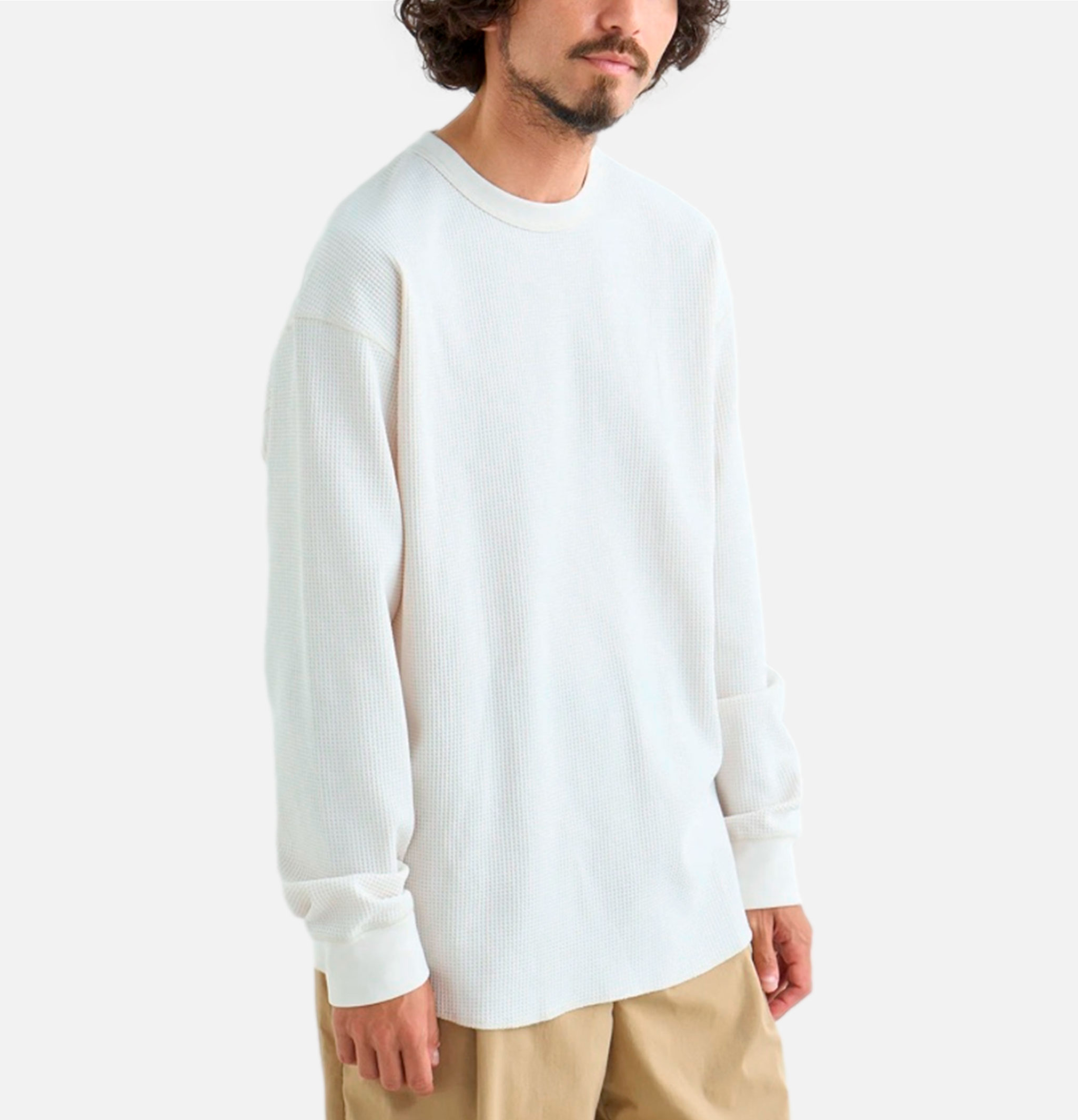 Nango T-shirt LS Airflex Waffle Blanc