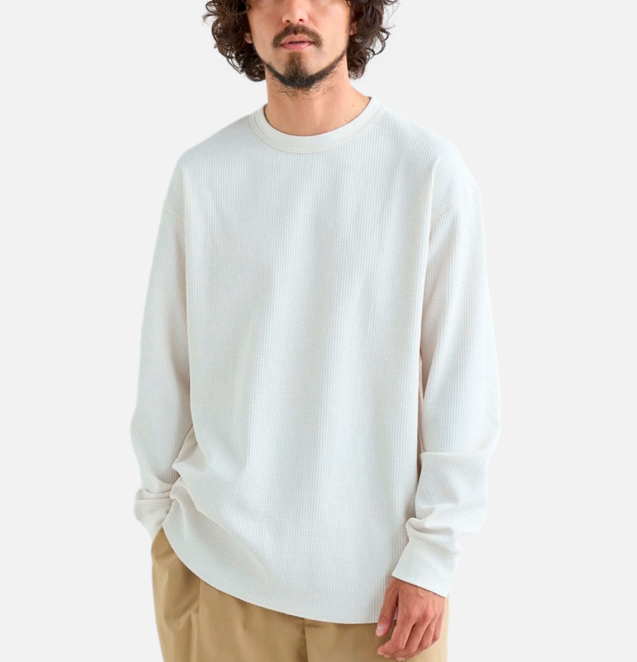 Nango T-shirt LS Airflex Waffle Blanc