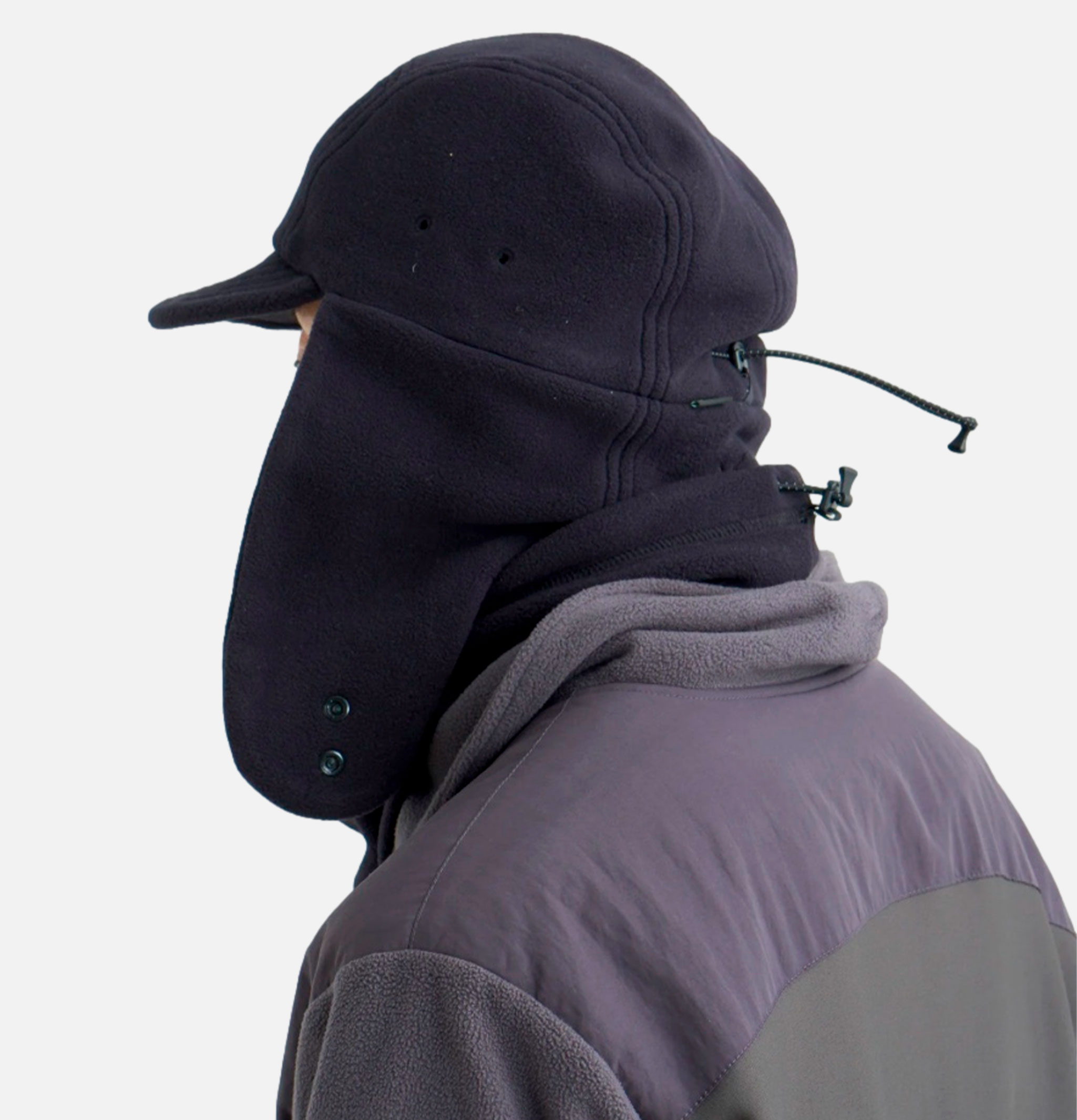 Nanga Casquette Polartec Ear Flap Noir