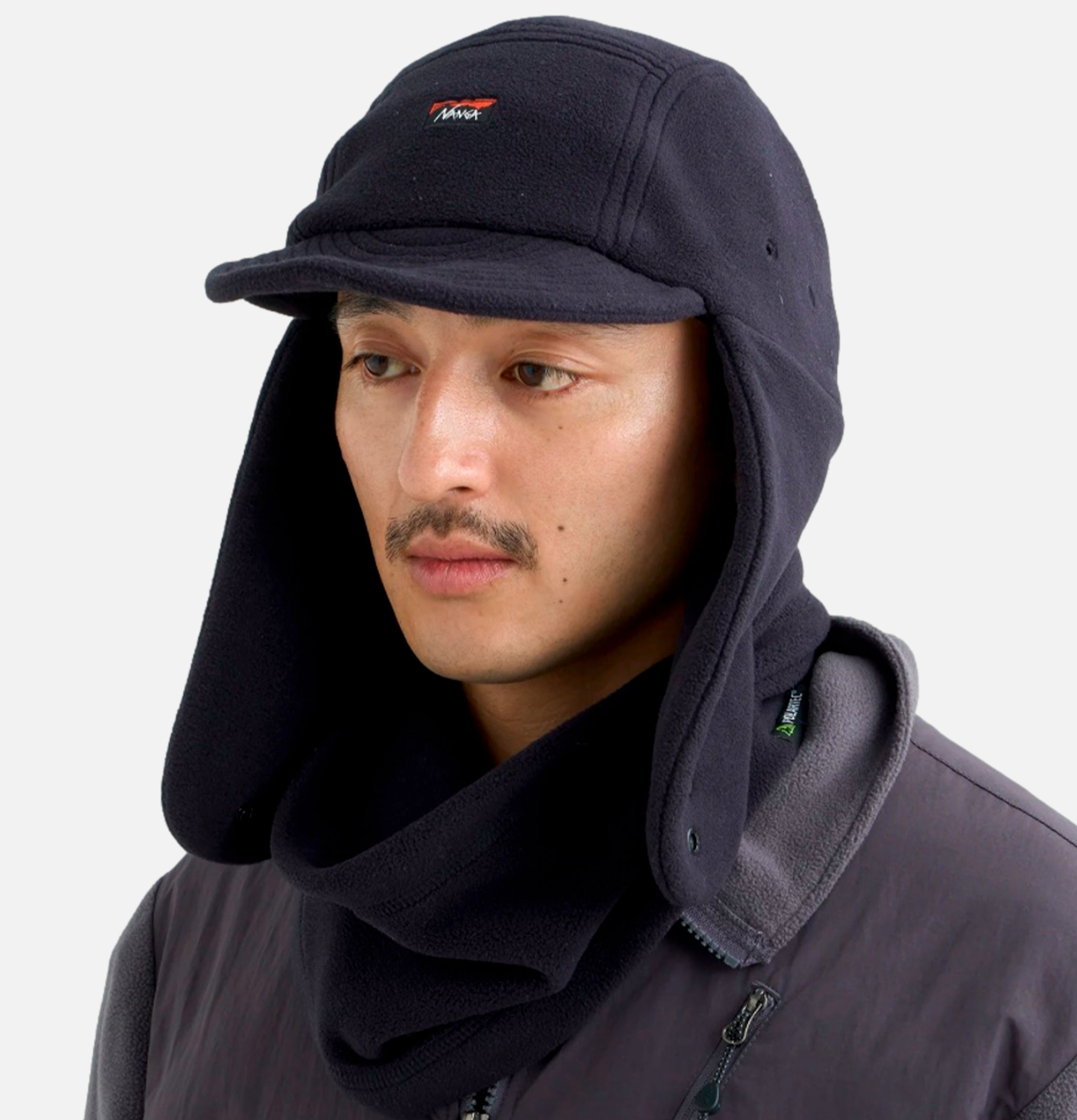 Nanga Polartec Ear Flap Cap Black